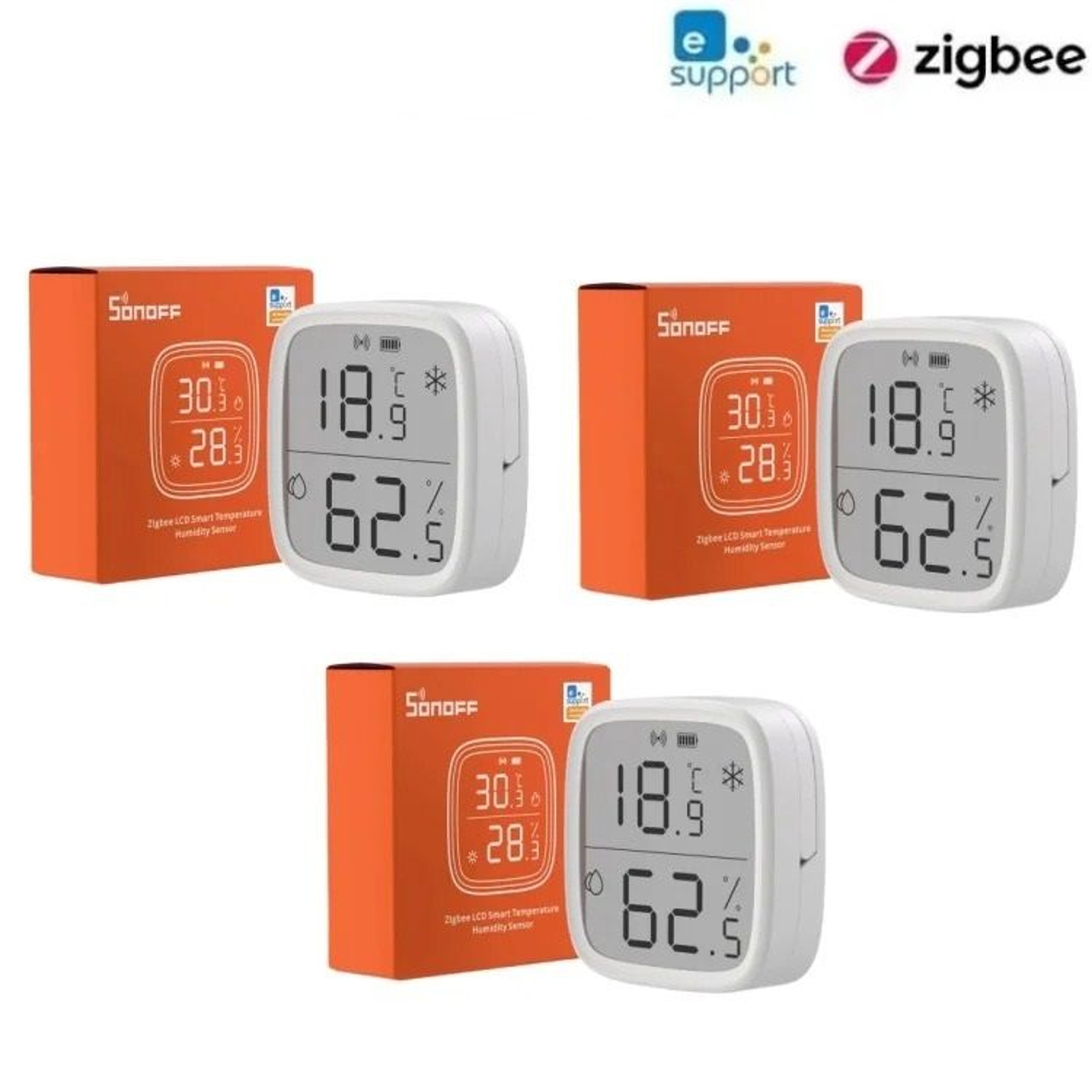 Smart Zigbee LCD Temperature And Humidity Sensor With Real Time Display 8