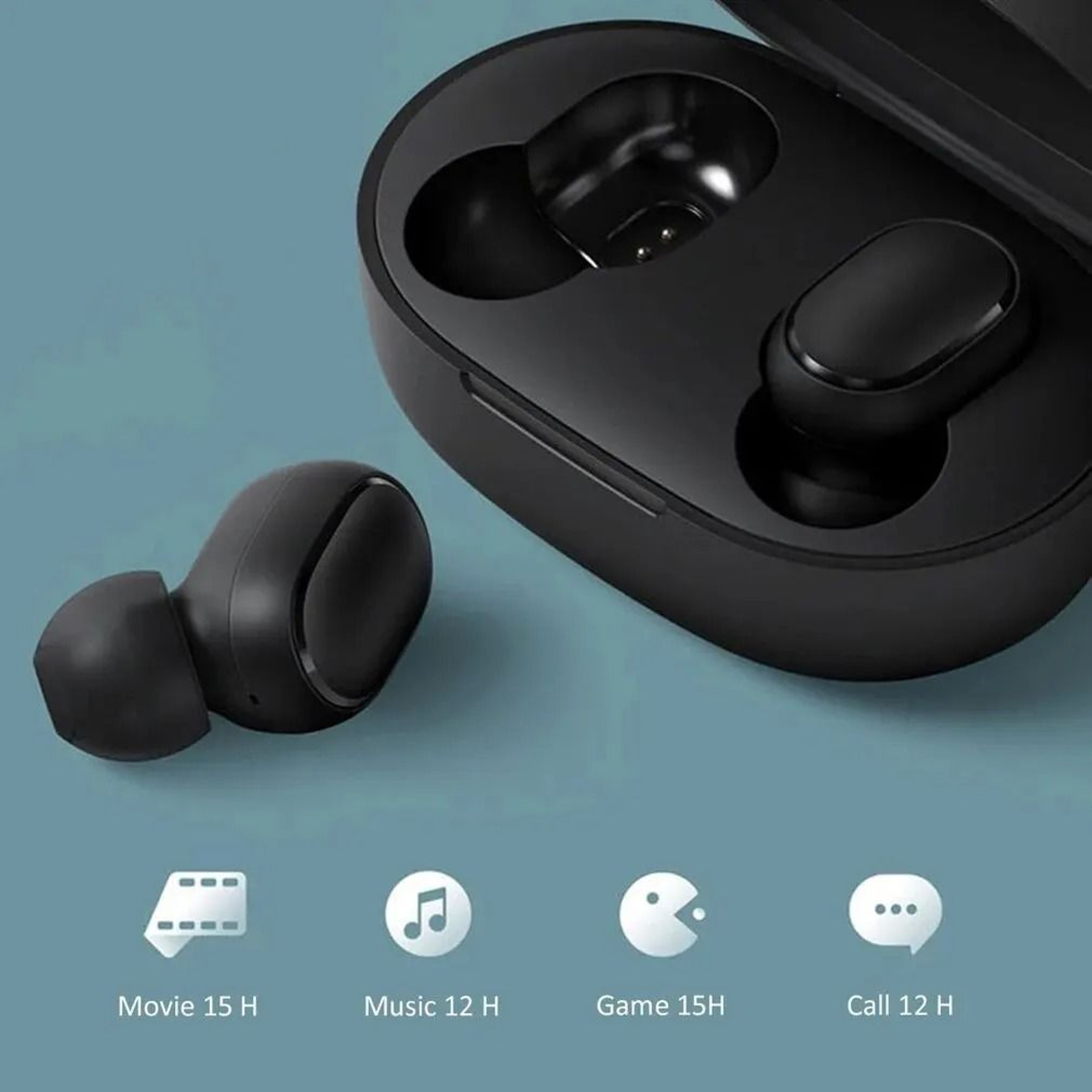 Wireless Bluetooth Earbuds With Noise Cancelling And Charging Case 1