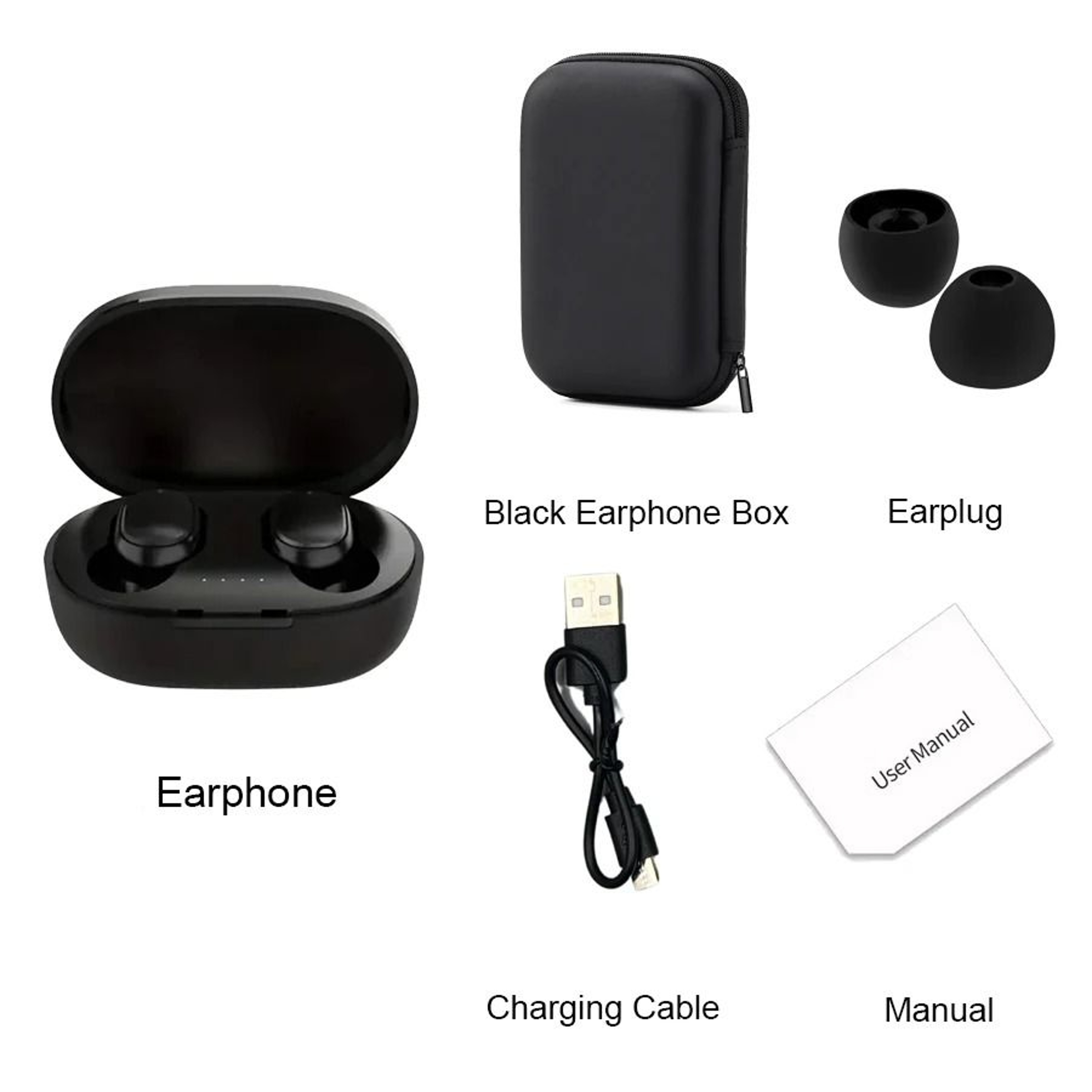 Wireless Bluetooth Earbuds With Noise Cancelling And Charging Case 16