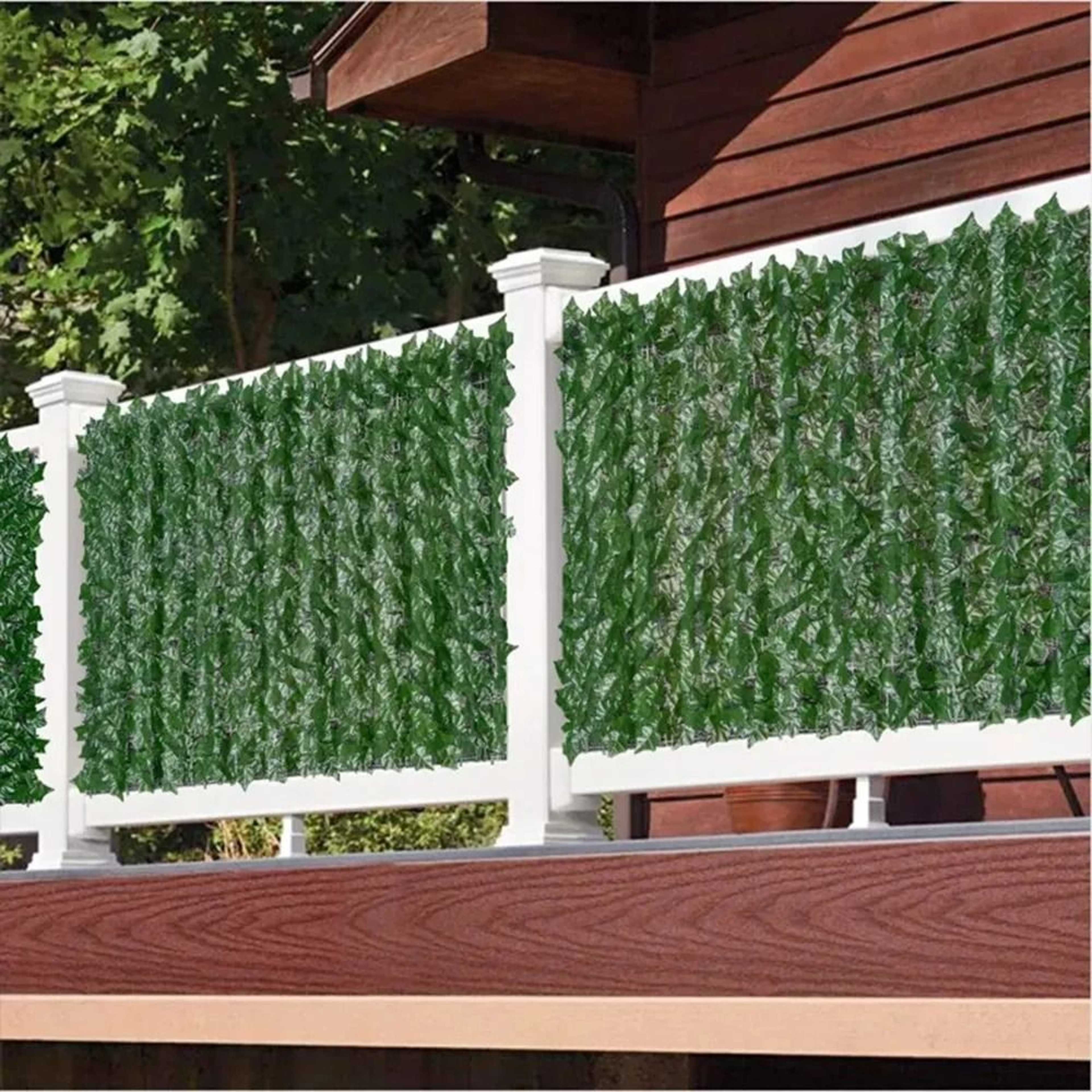 Artificial Ivy Hedge Privacy Fence Panels For Home And Garden 0