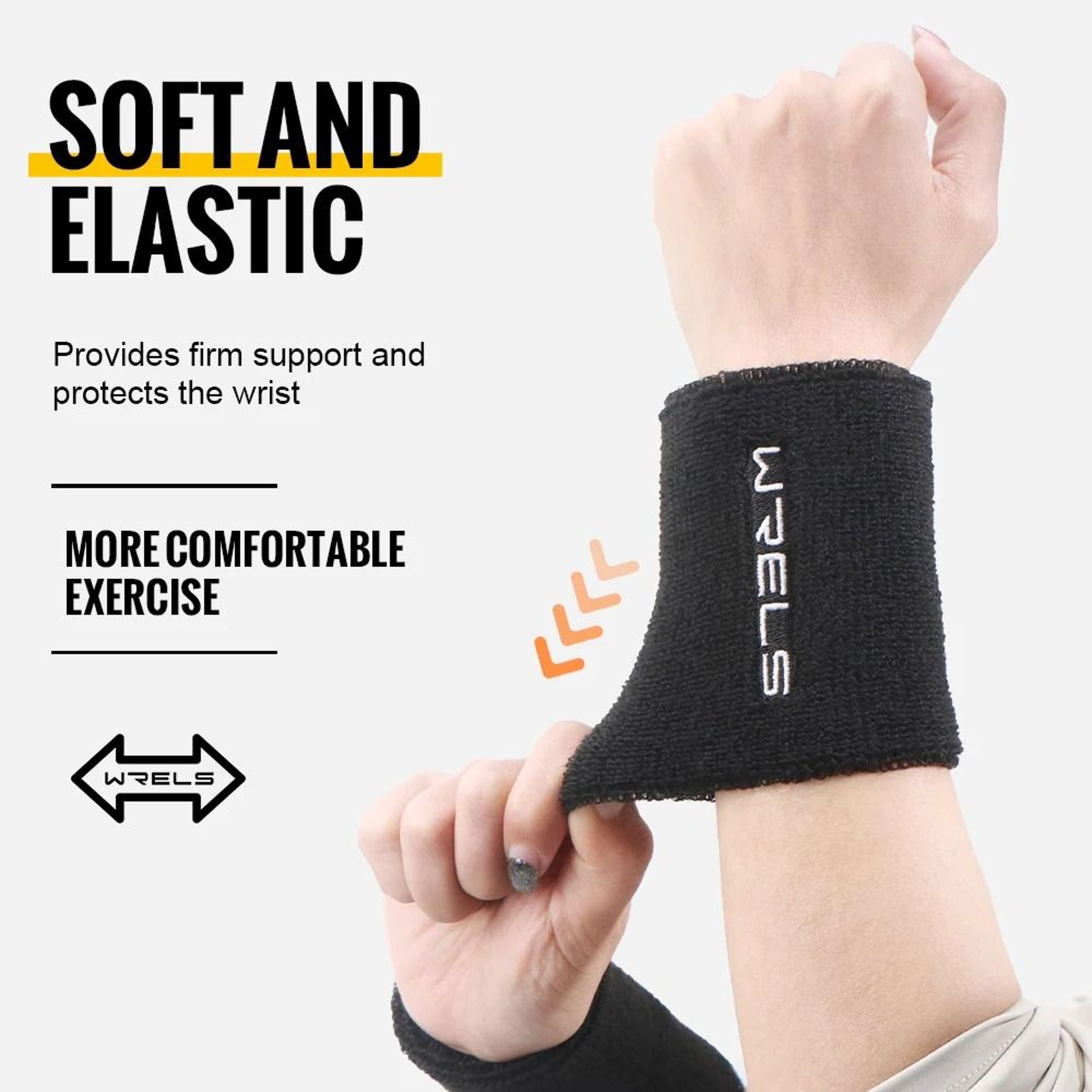 Absorbent Stretchable Wristbands For Fitness And Sports 4