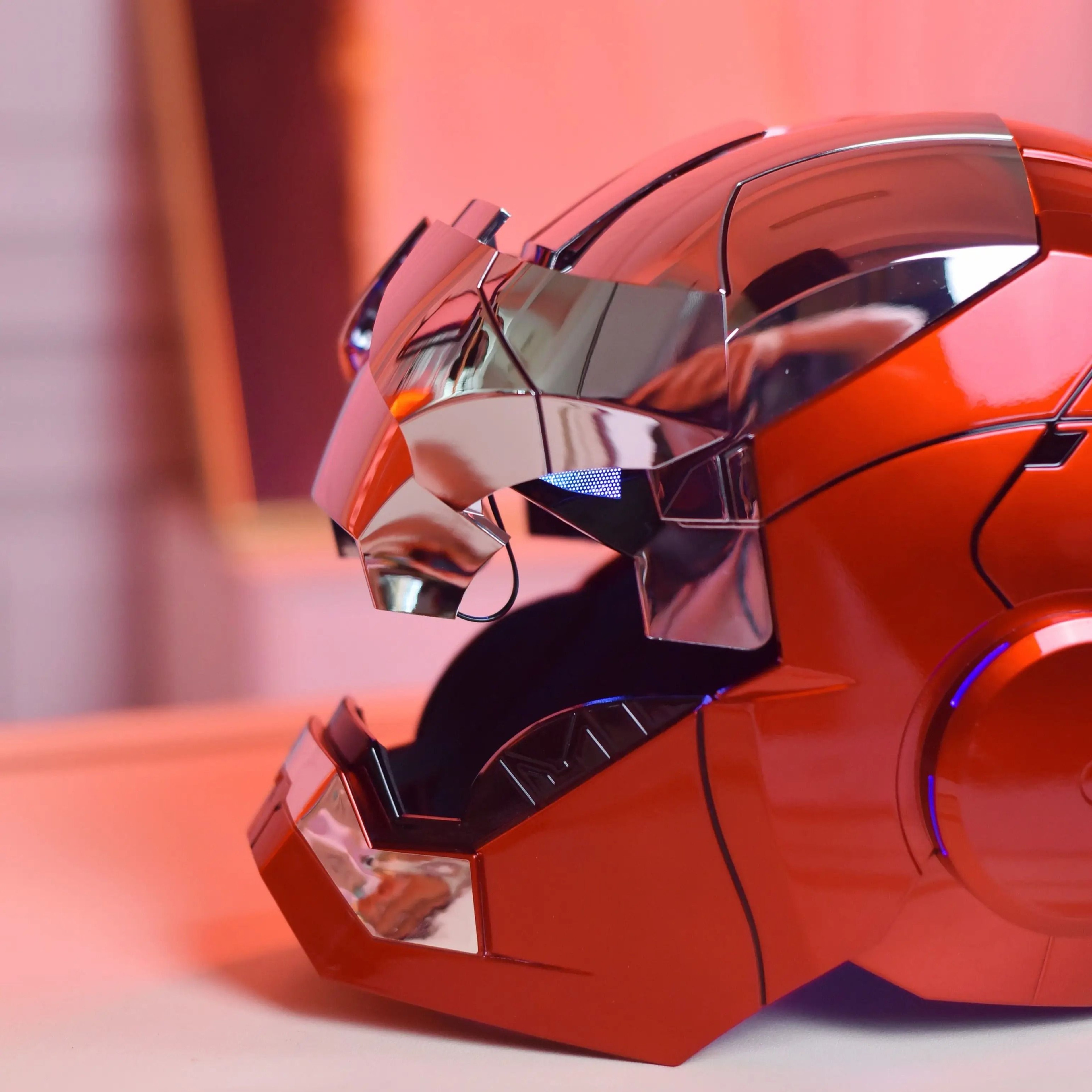 Wearable Voice Control Iron Man Helmet With LED Eyes 4