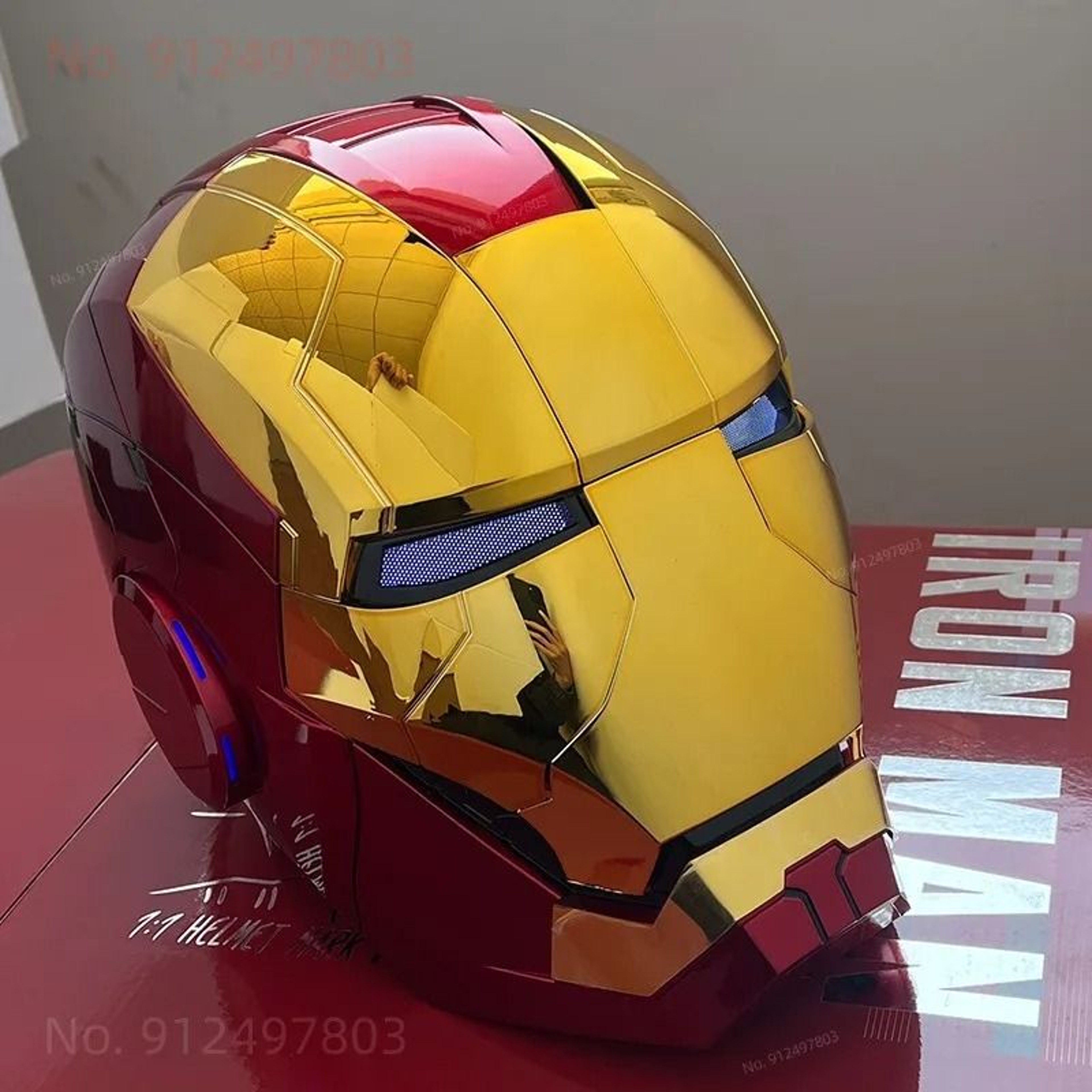 Wearable Voice Control Iron Man Helmet With LED Eyes 7
