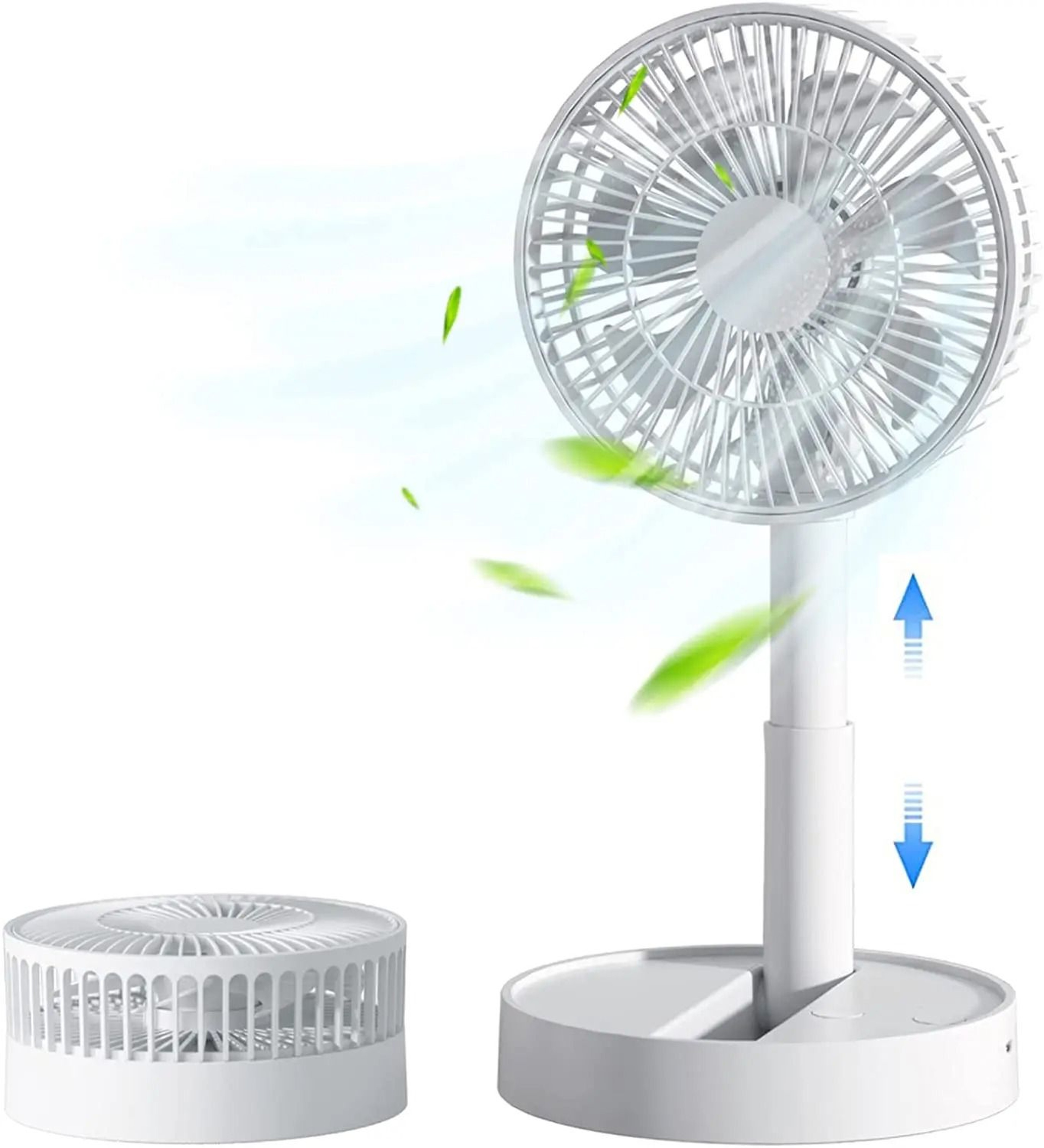 Portable USB Foldable Fan With Timing And Four Speeds 0