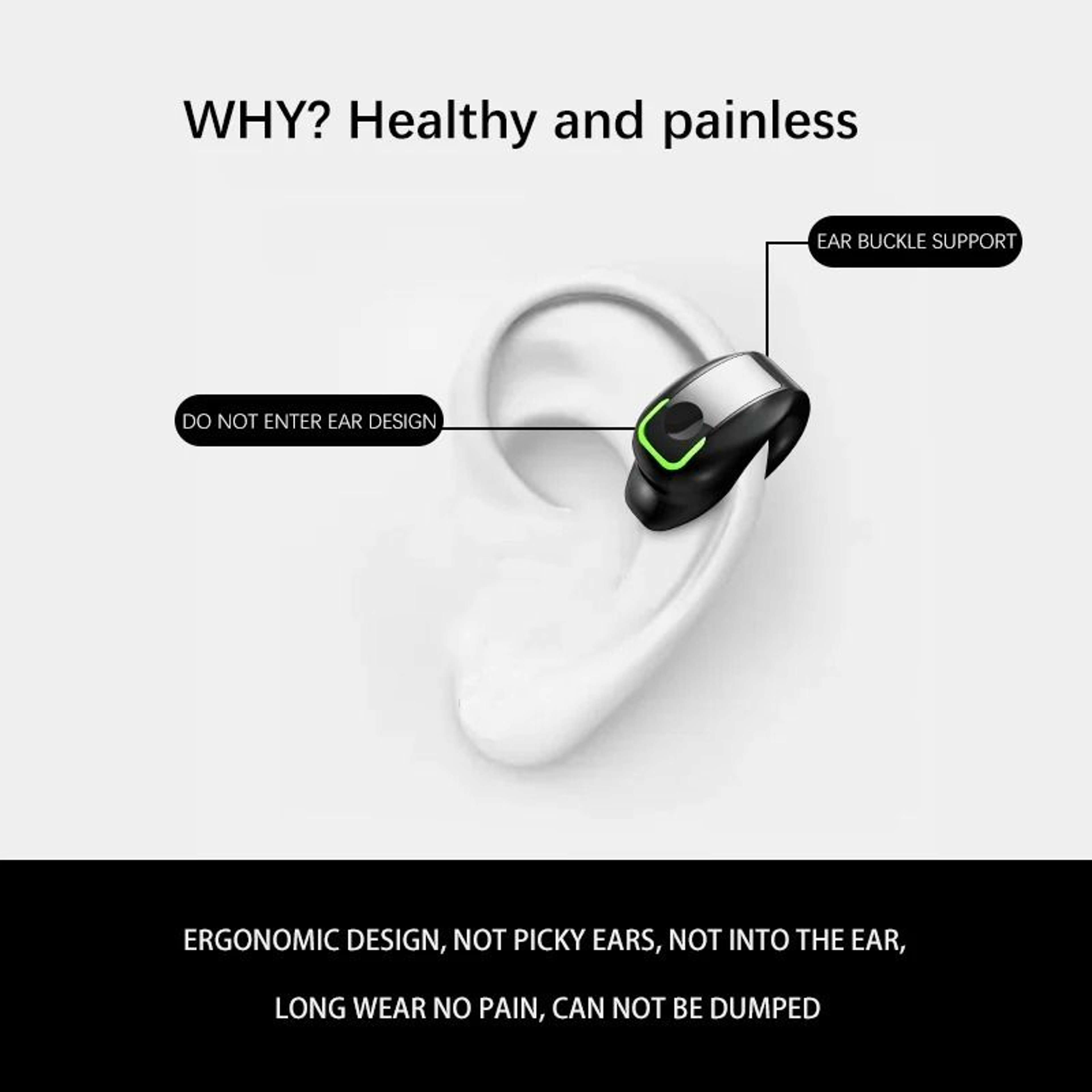 Bone Conduction Wireless Bluetooth Headset With Long Battery Life 2