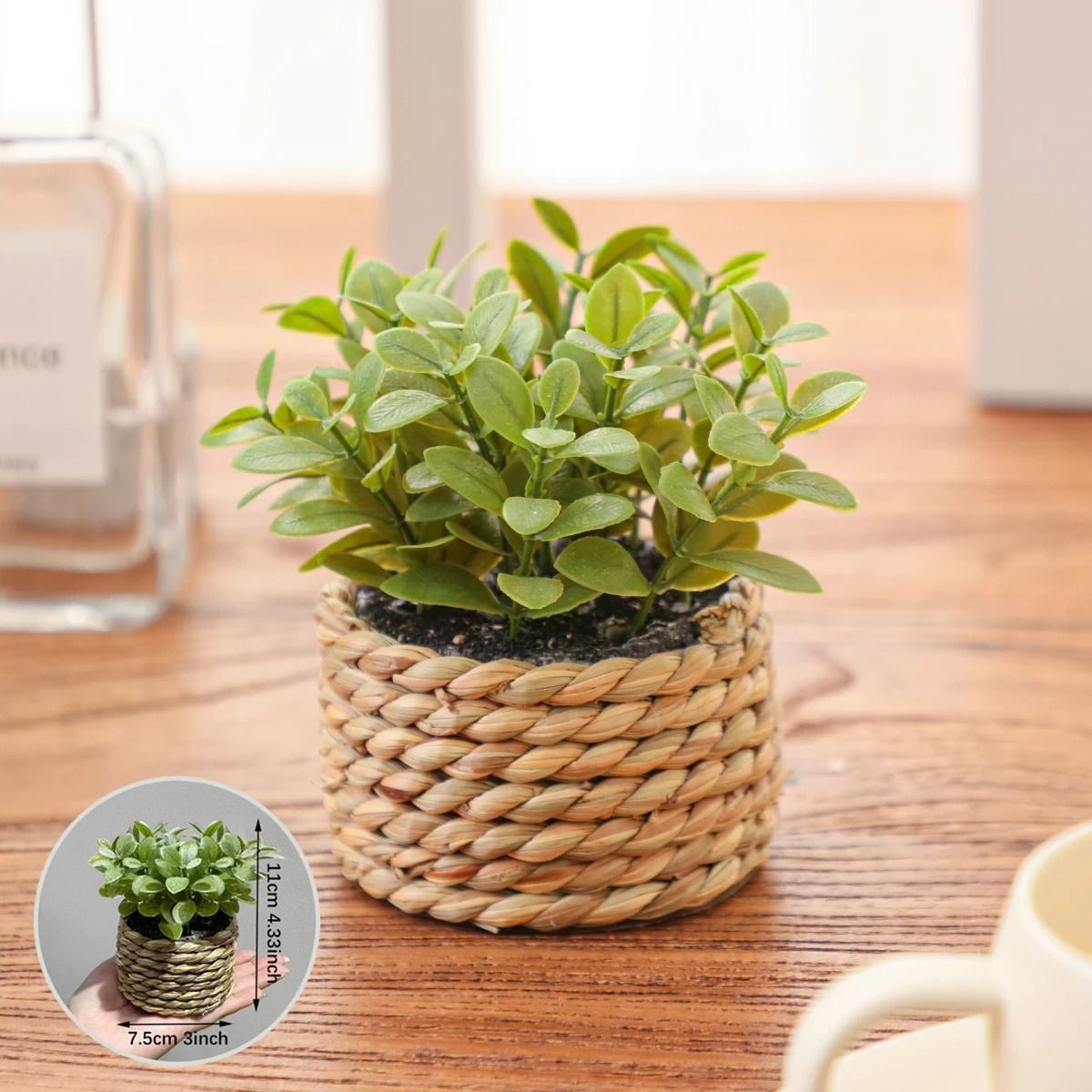 Artificial Eucalyptus Grass Potted Plant 4