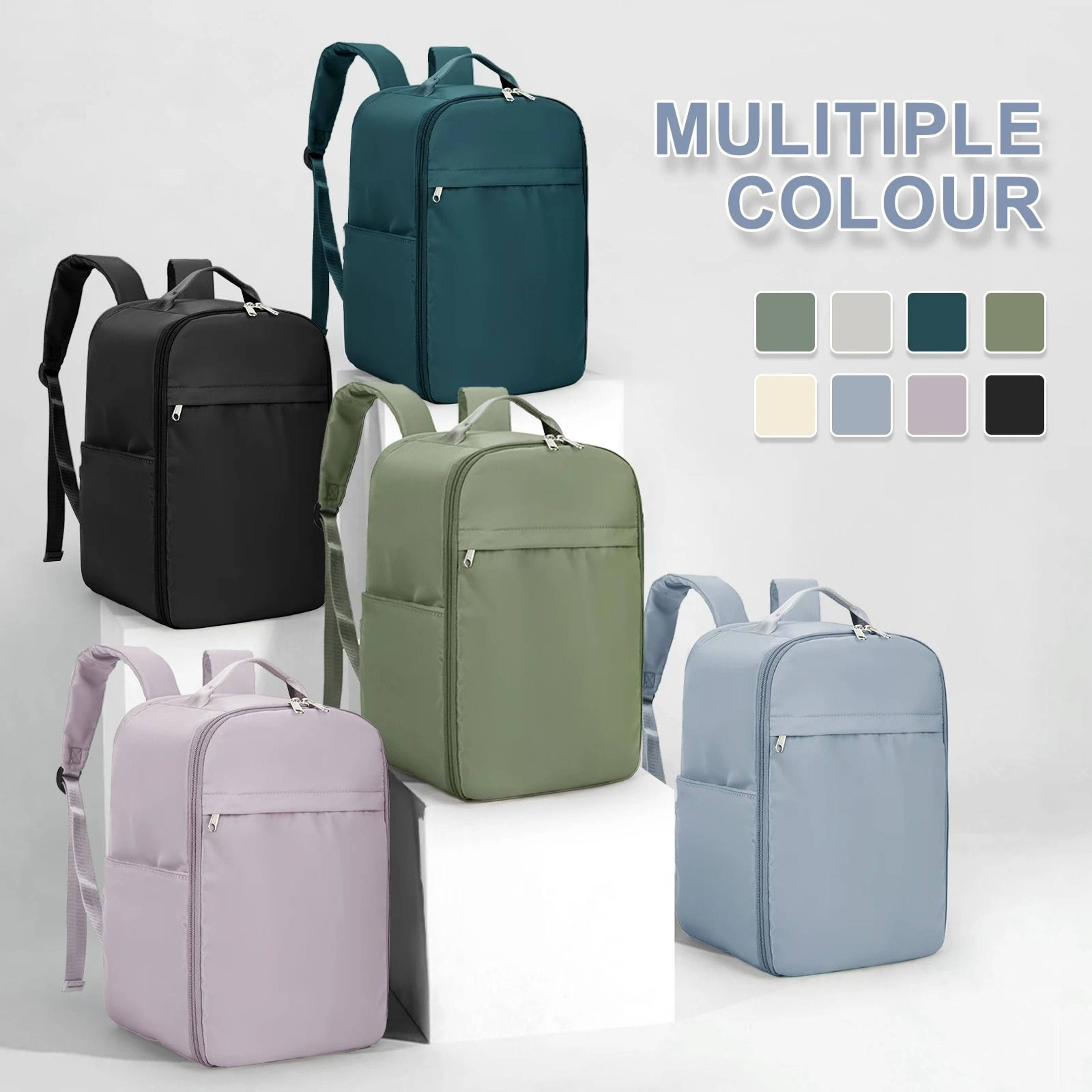 Compact Travel Backpack With Laptop Compartment And Cabin Size Design 0