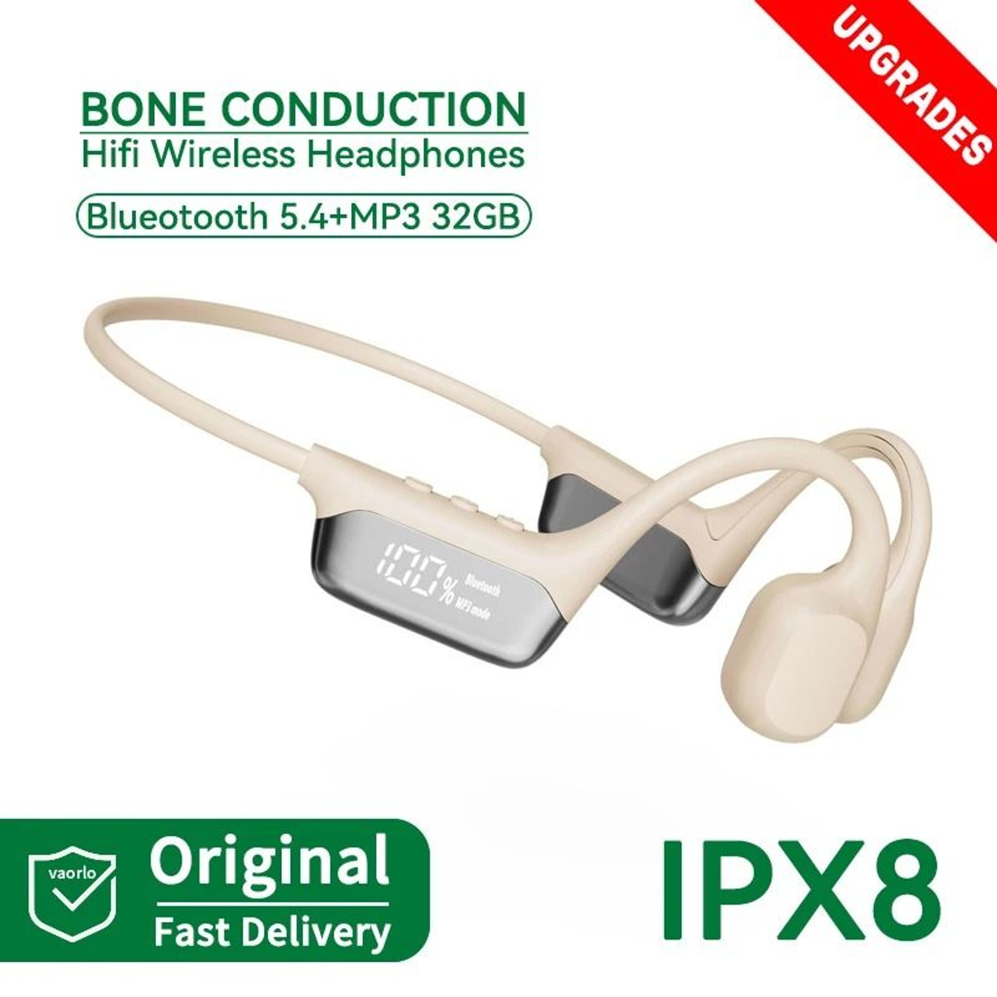 Waterproof Bone Conduction Bluetooth Headphones With MP3 Storage 6