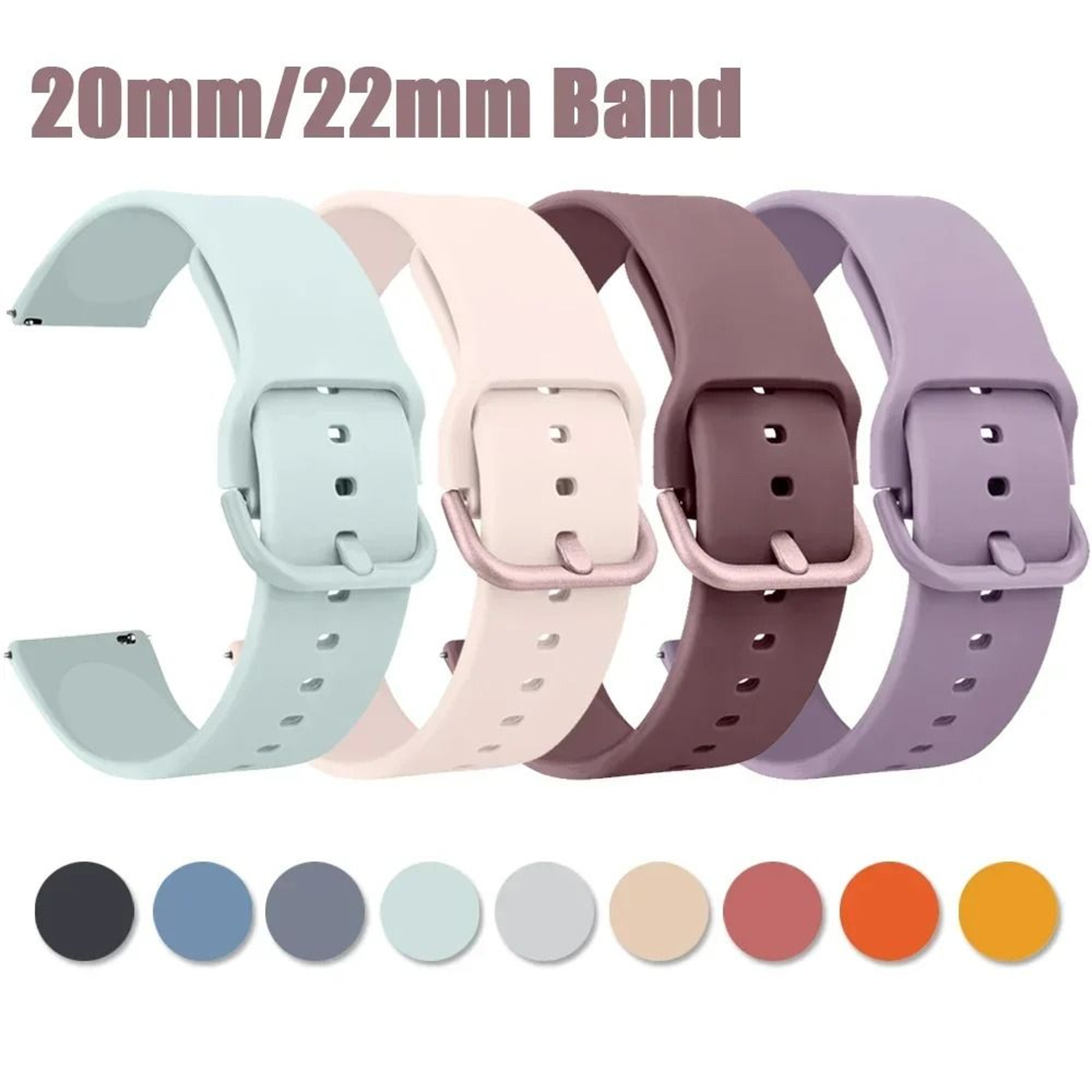 Soft Silicone Sport Watch Band 0