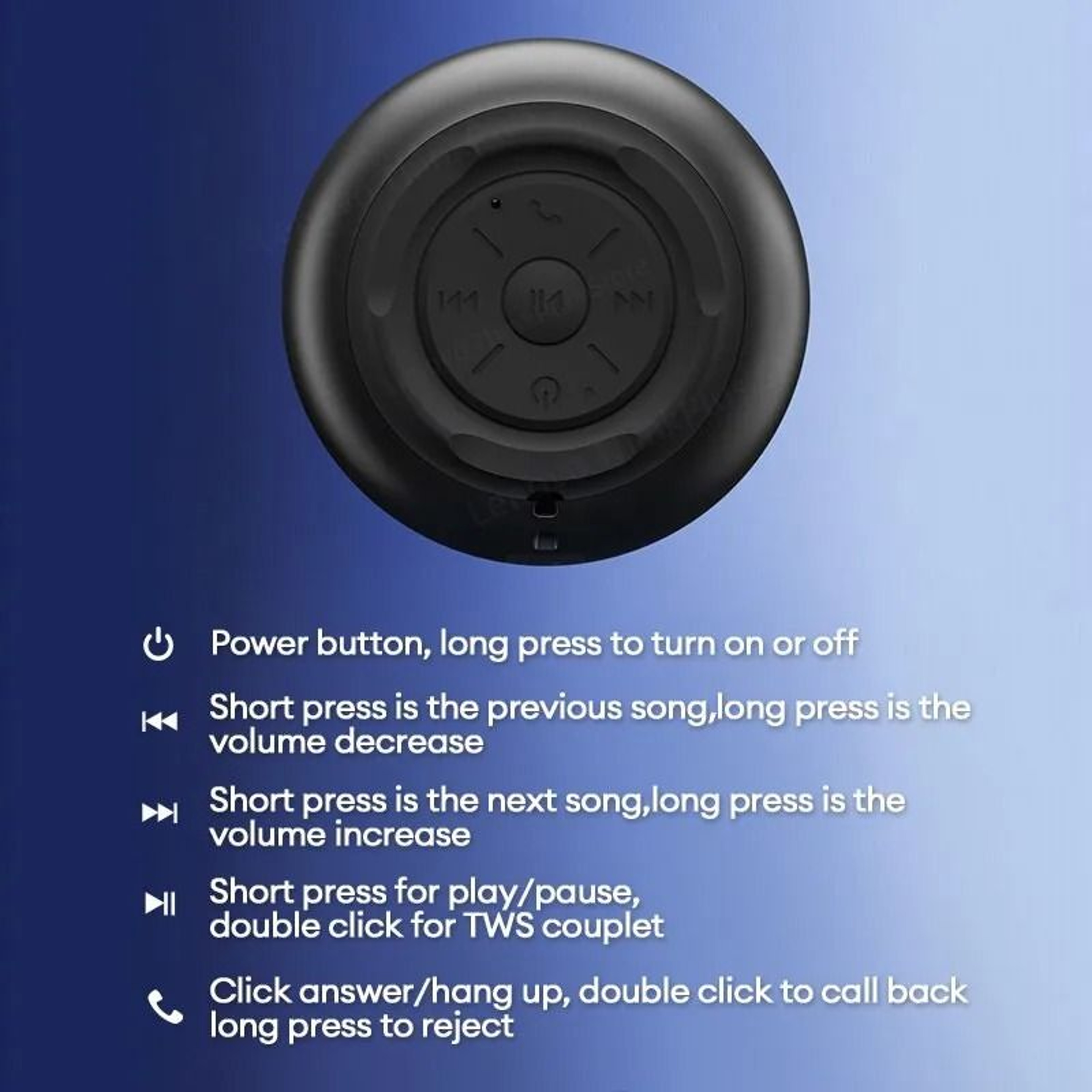 Portable Mini Bluetooth Speaker With Stereo Sound 4