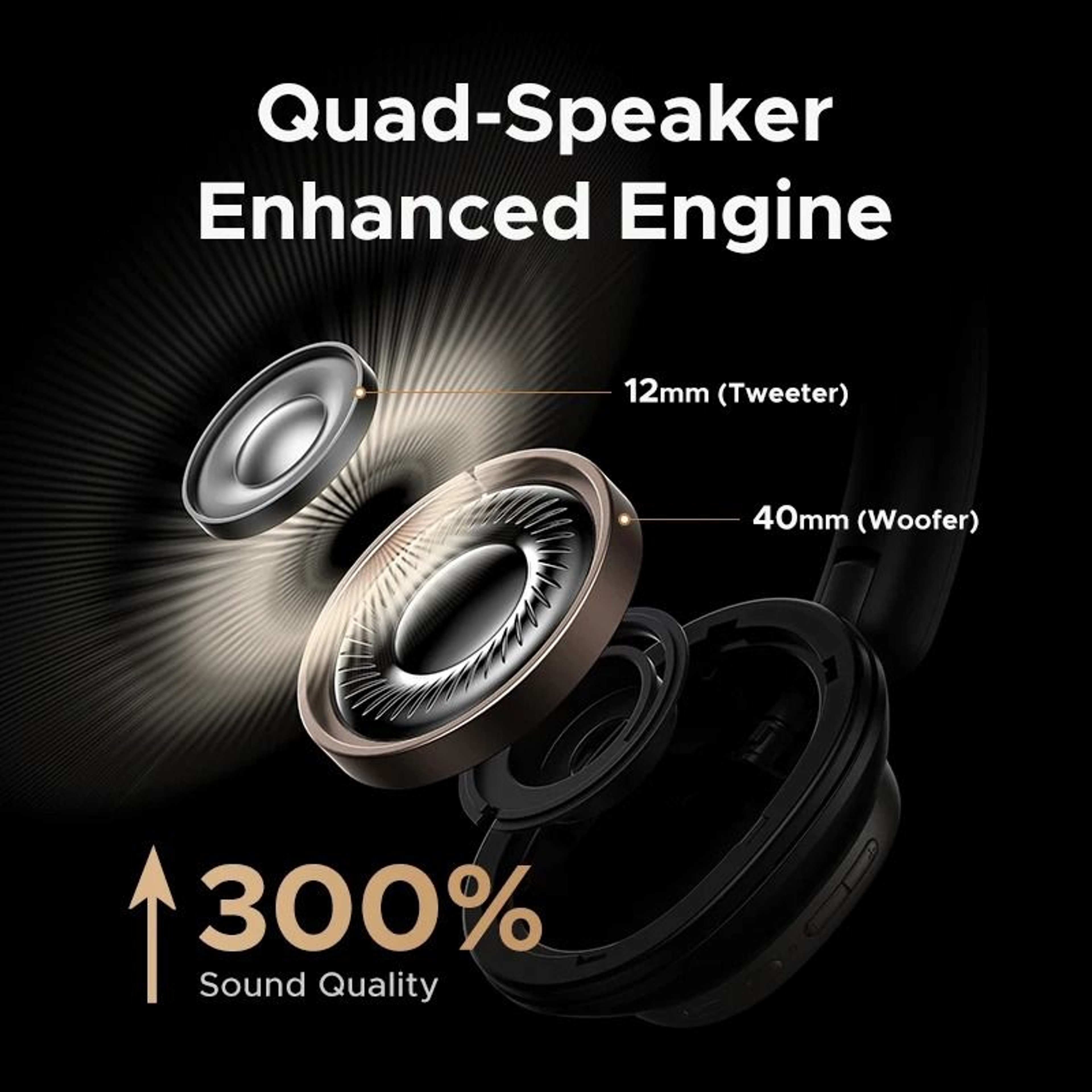 Wireless Over Ear Headphones With Active Noise Cancellation 4
