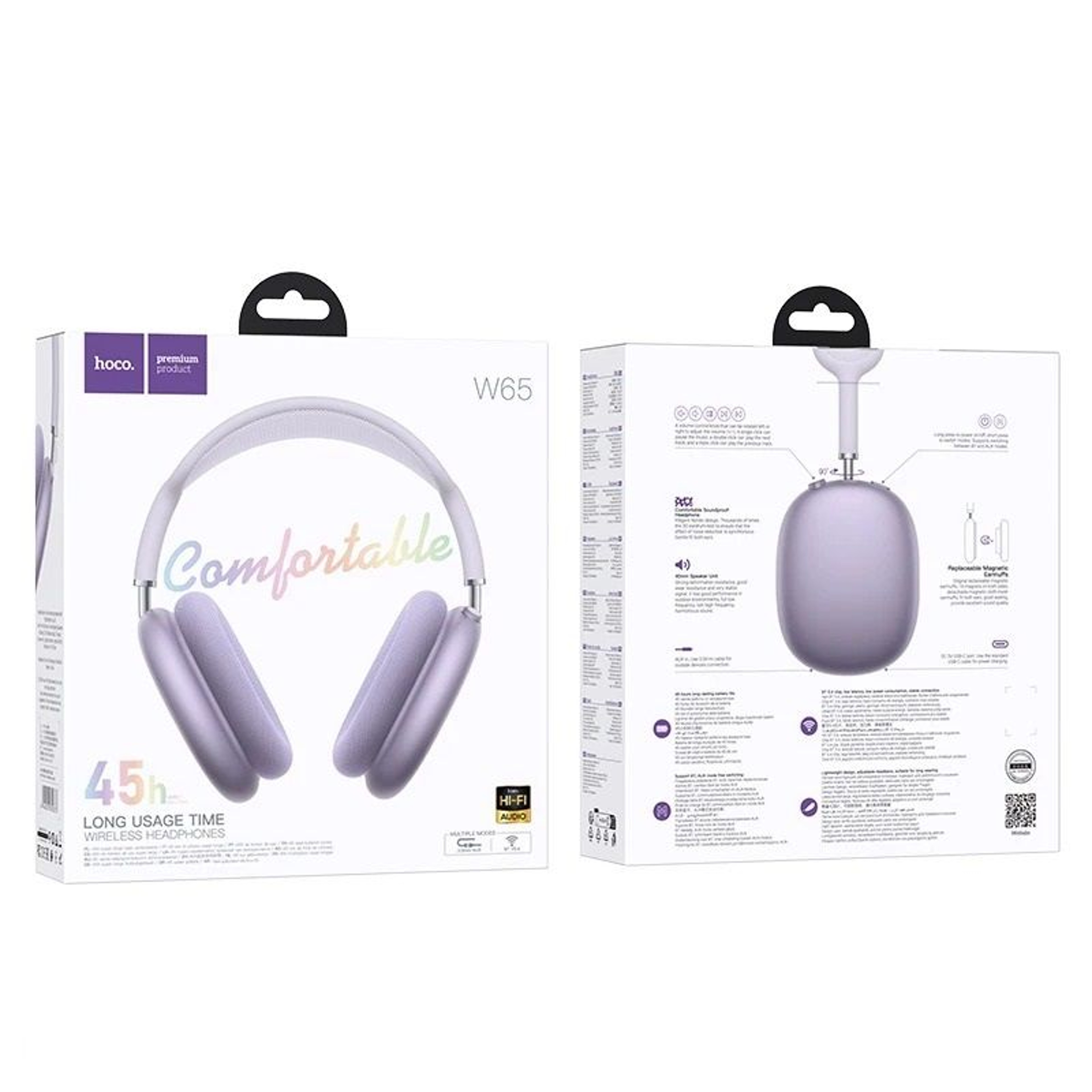 Wireless OverEar Bluetooth Headphones With Mic 8
