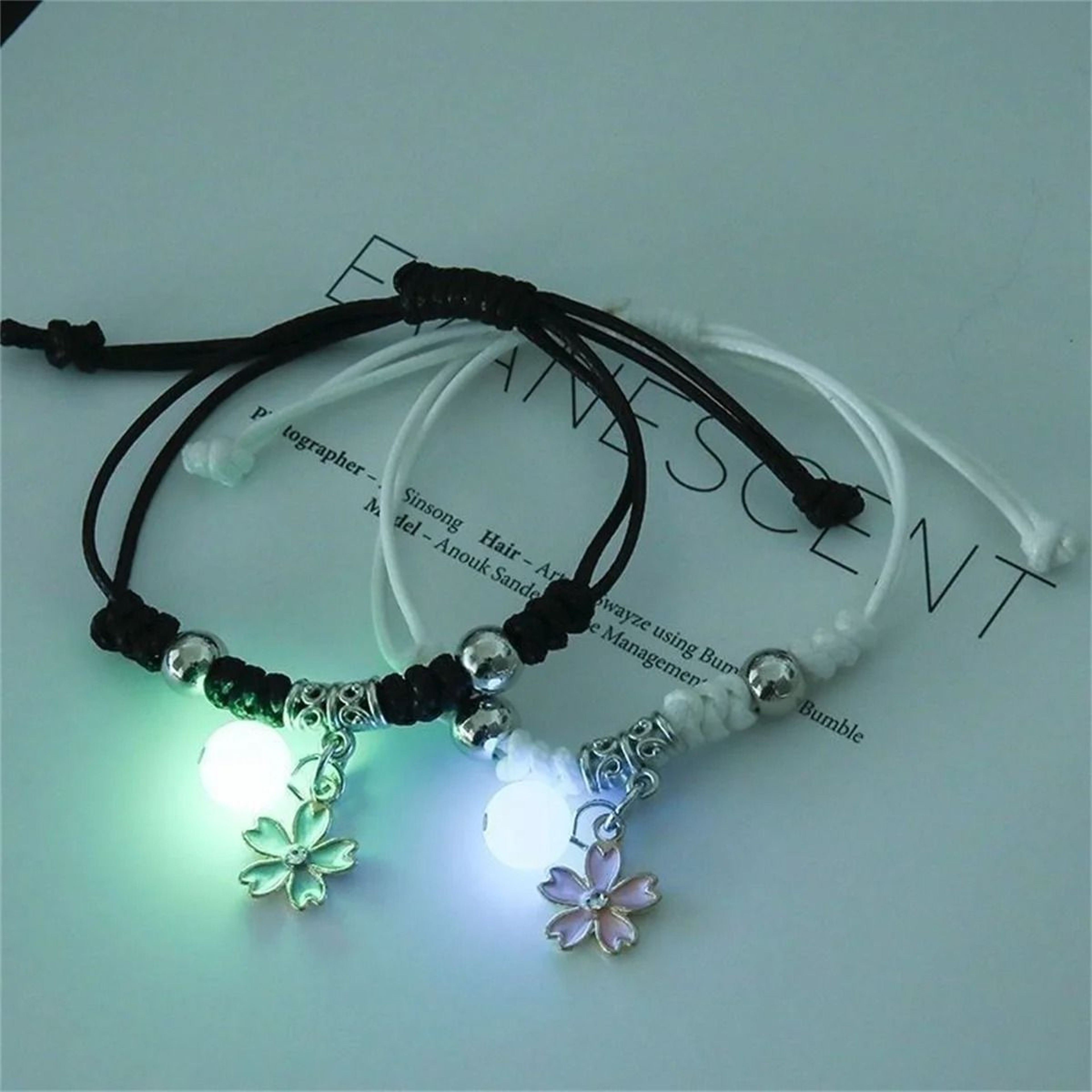 Luminous Charm Bead Couple Bracelet 2