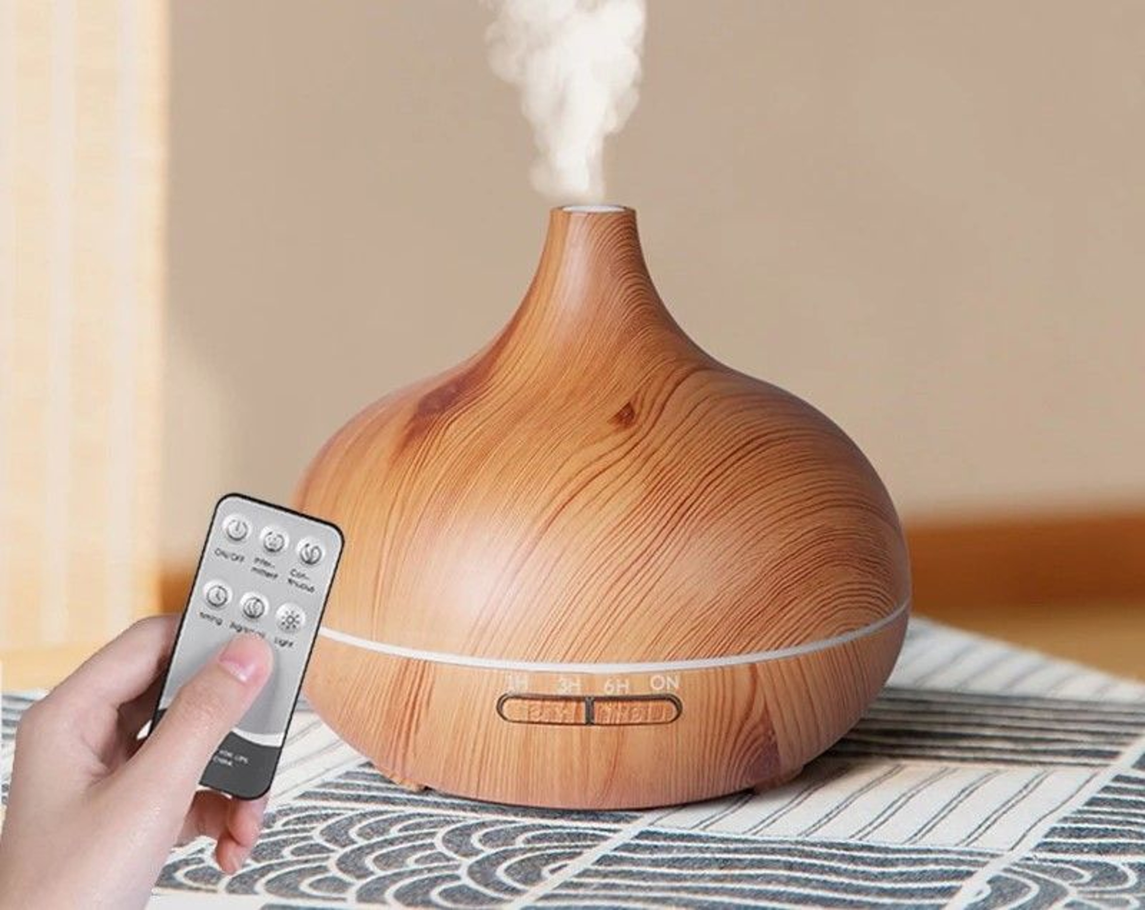 Aromatherapy Essential Oil Diffuser With Remote And Color Light 0