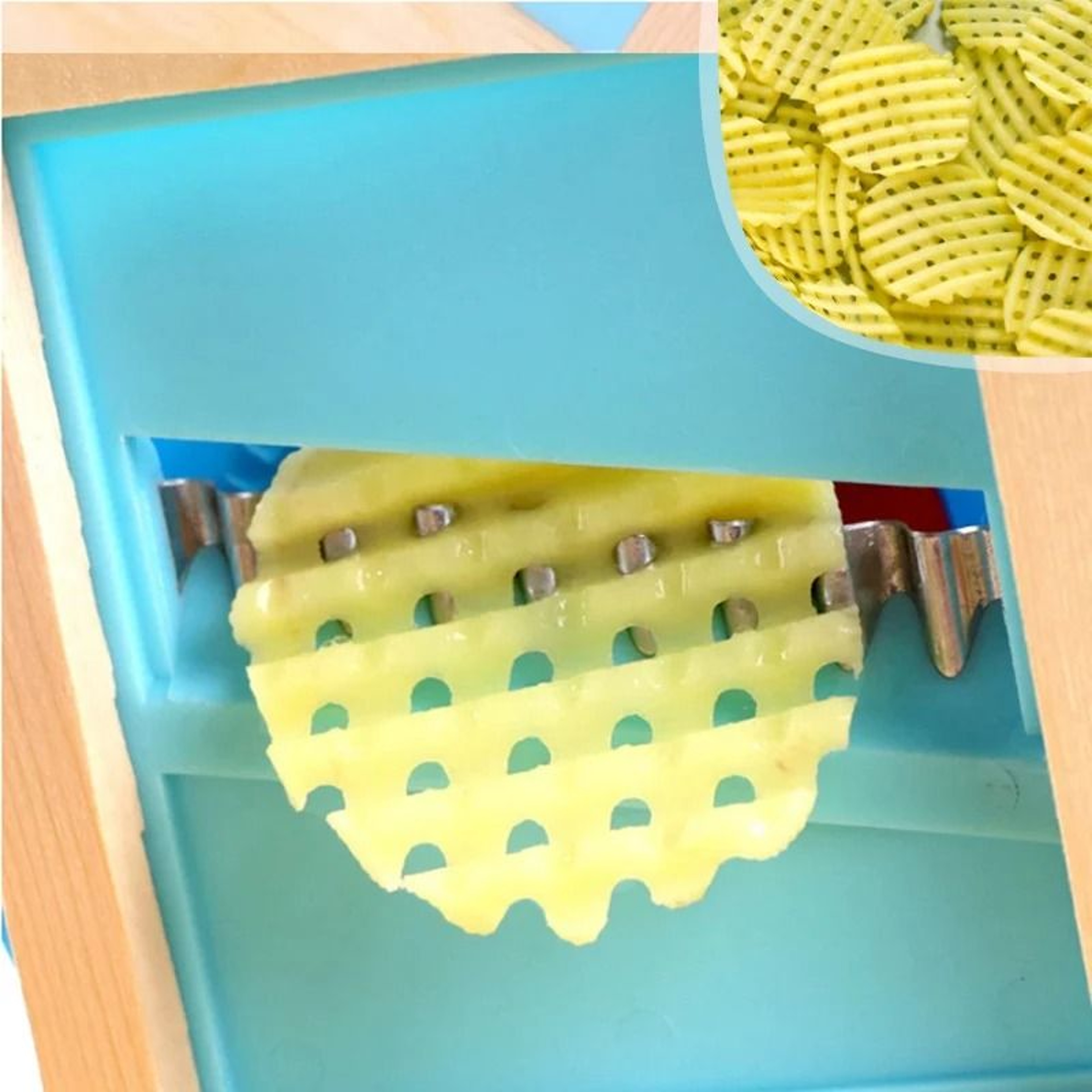 Stainless Steel Potato Grid Cutter And Vegetable Slicer 2