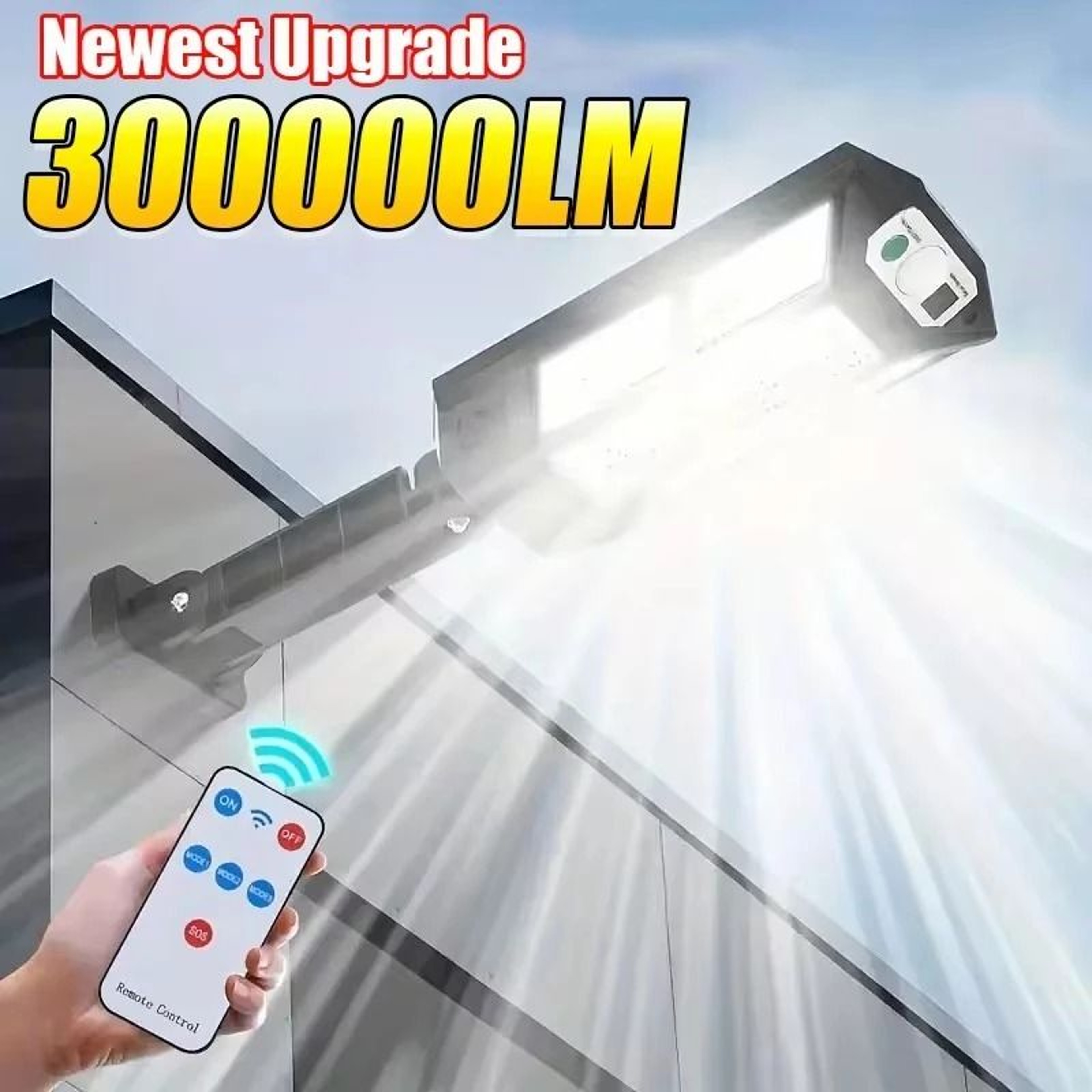 Solar Motion Sensor Outdoor LED Light 0