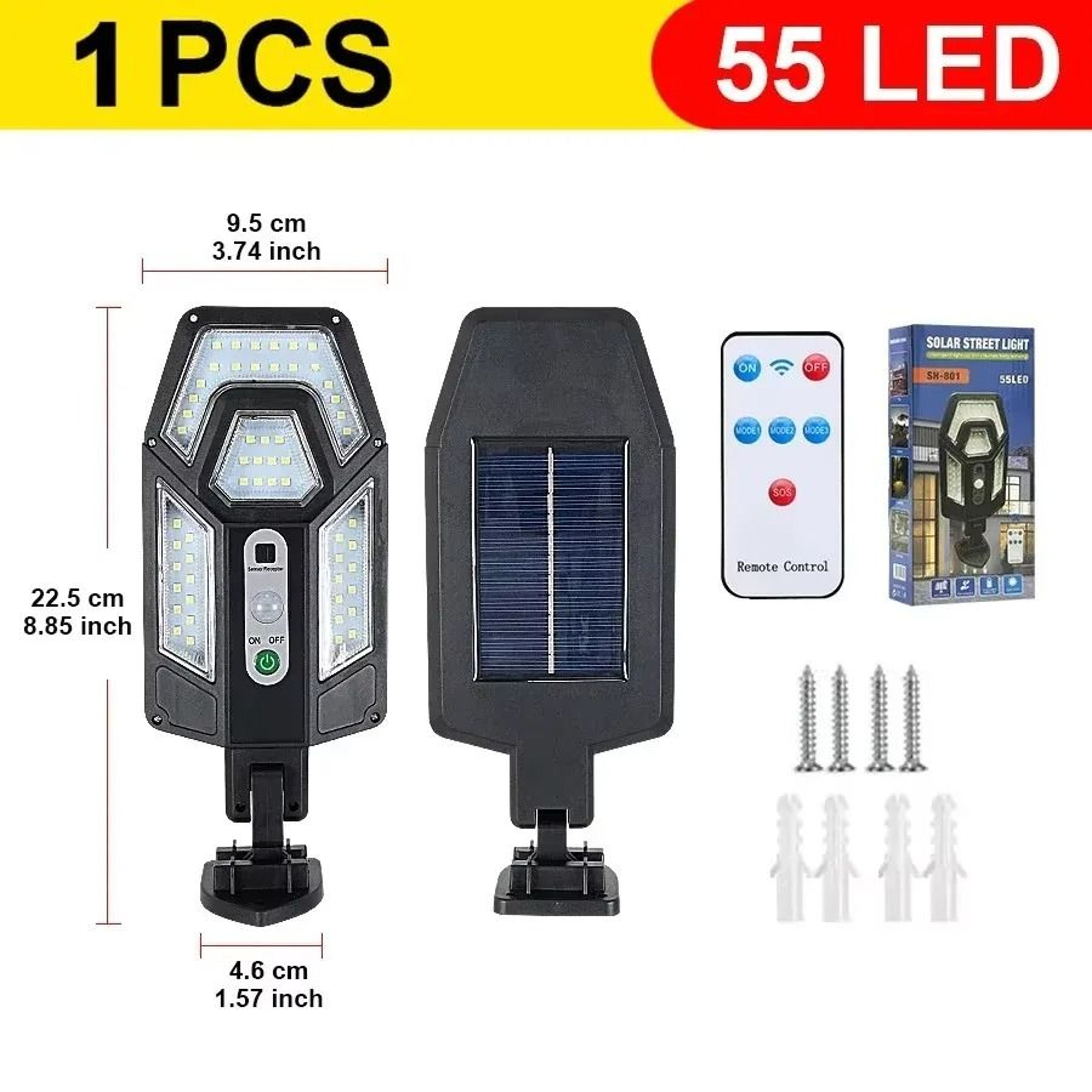Solar Motion Sensor Outdoor LED Light 9