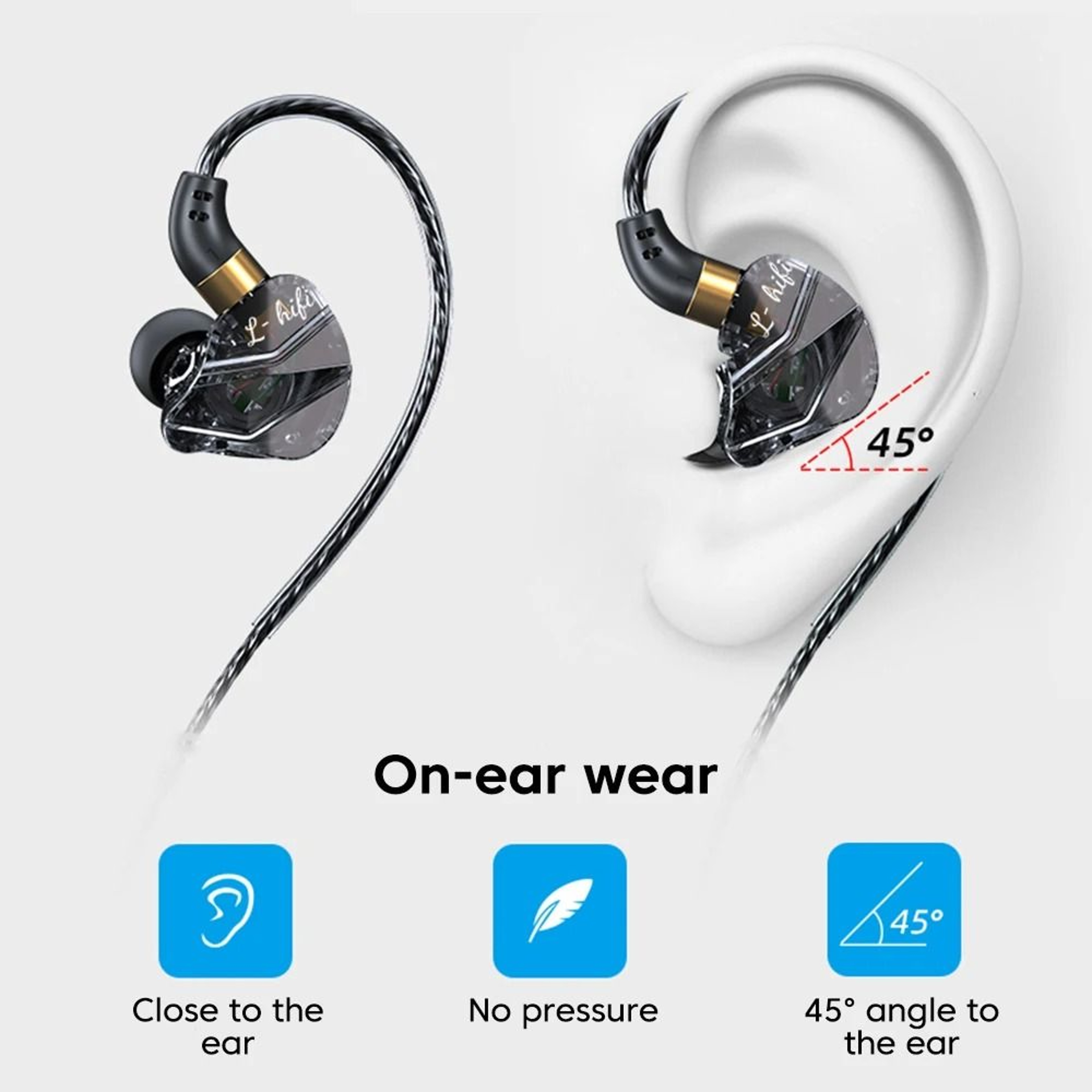 Wired In Ear Headphones With HiFi Sound And Deep Bass 2