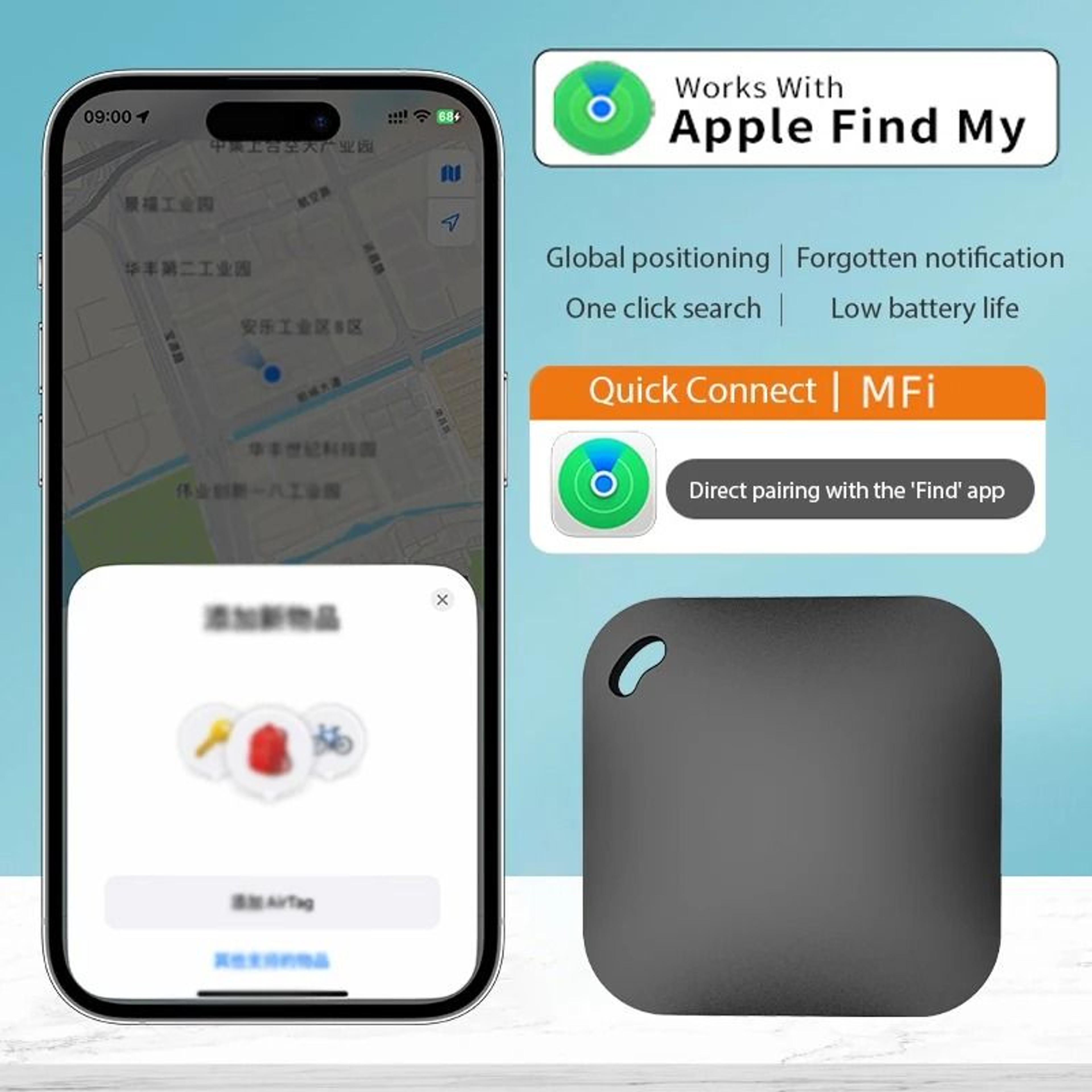 Smart Bluetooth GPS Tracker For Keys Pets And Kids 0