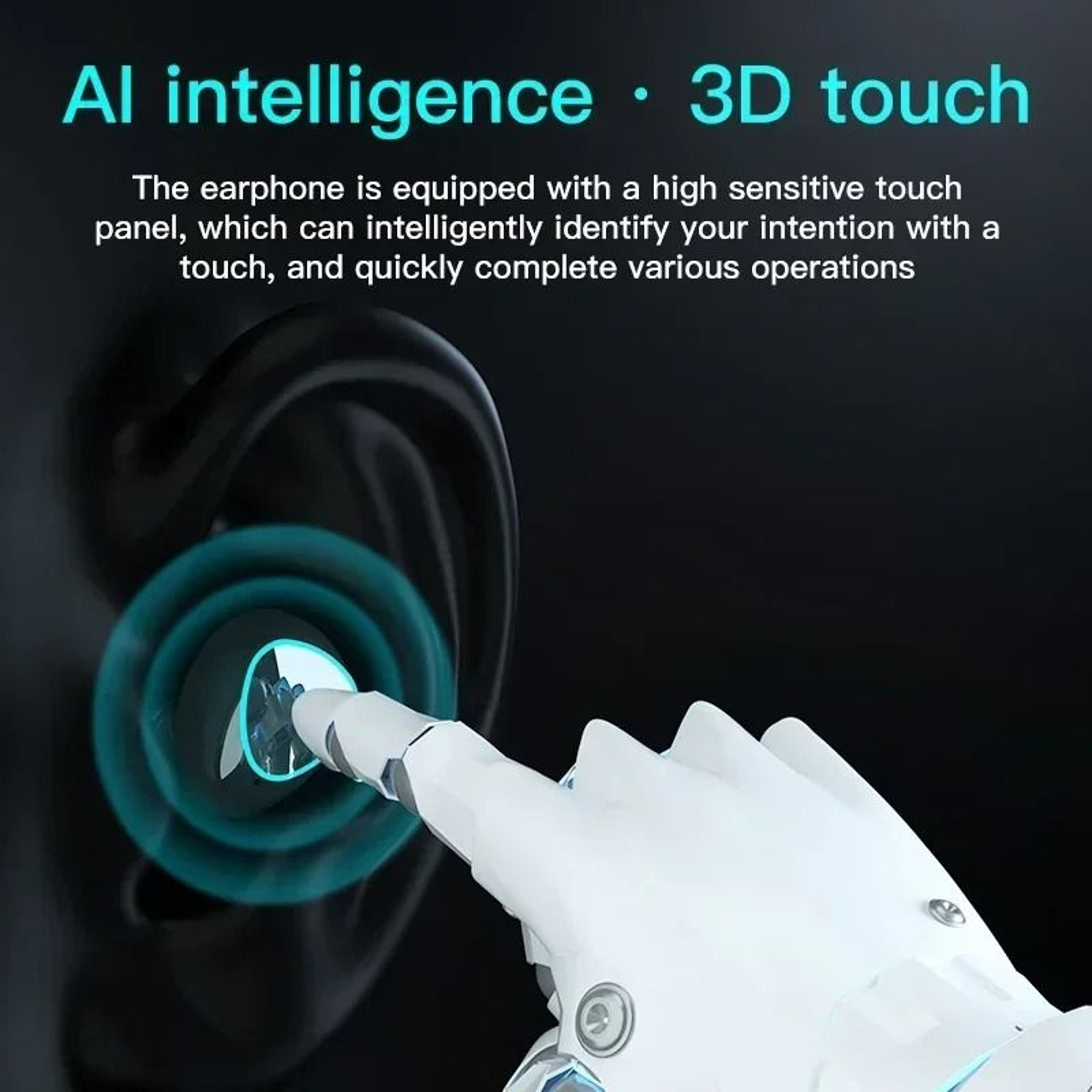 Wireless Bluetooth Earbuds With Noise Canceling And Mic 4