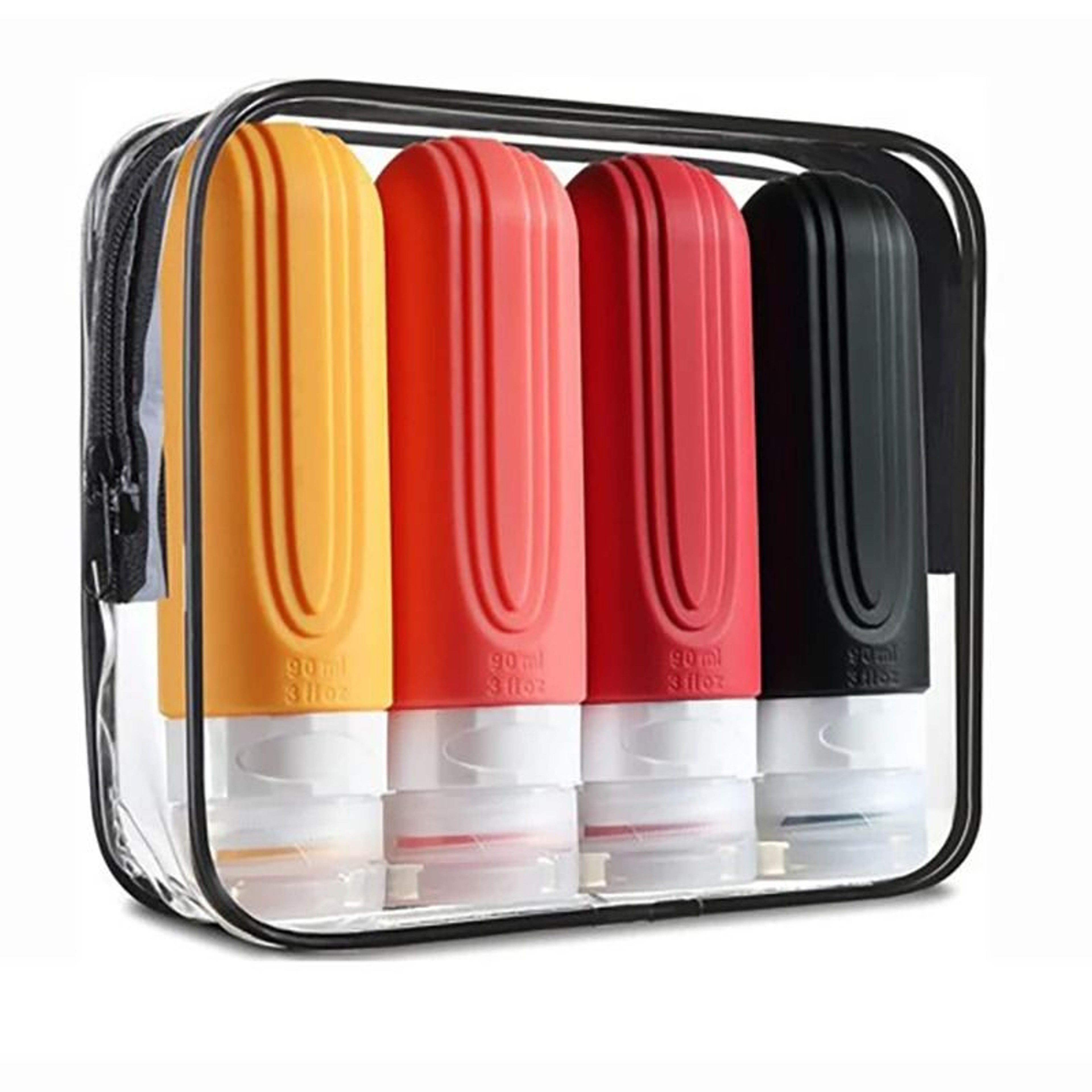 Silicone Travel Refillable Bottle Set 90ml 3