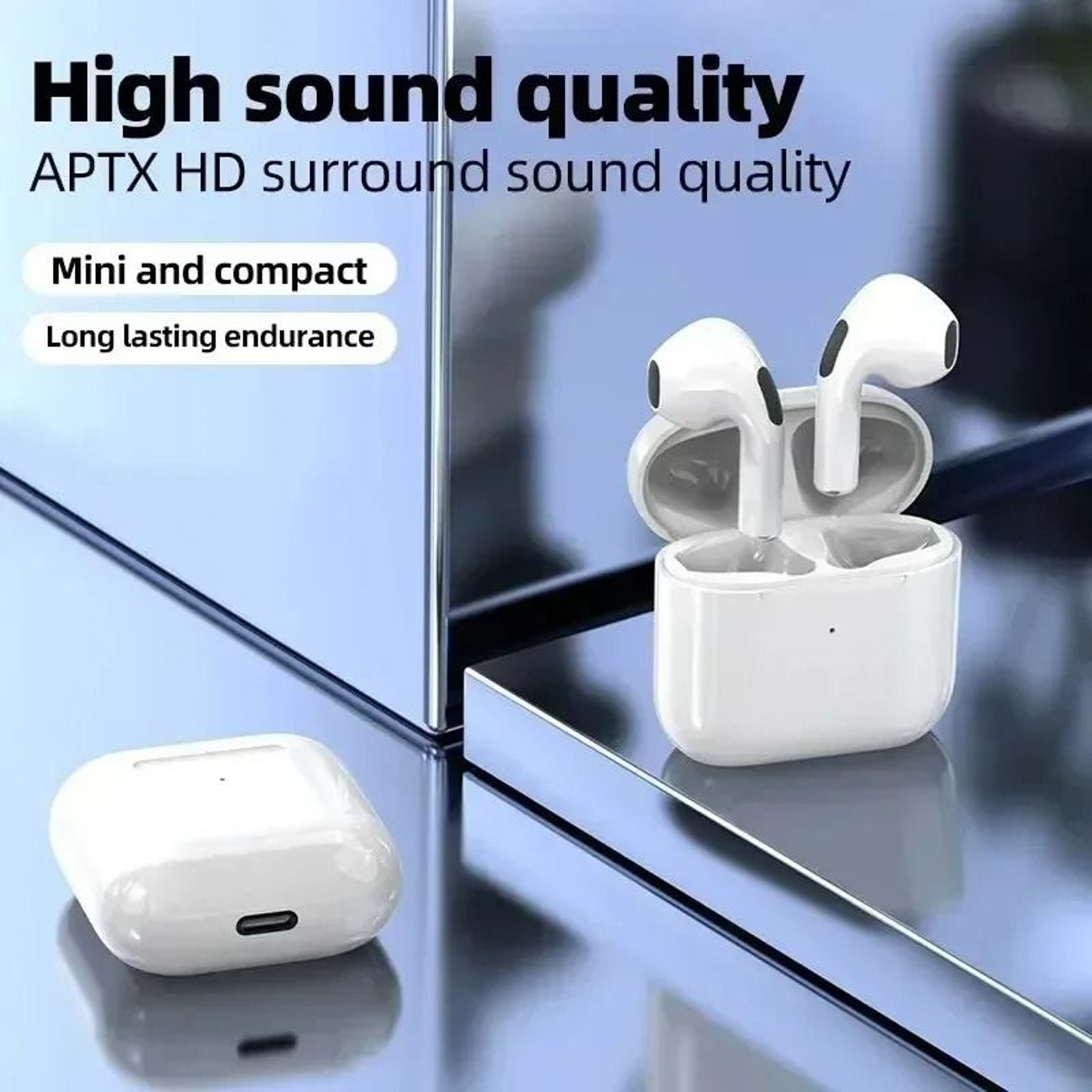Wireless Bluetooth Earbuds With LED Display 0