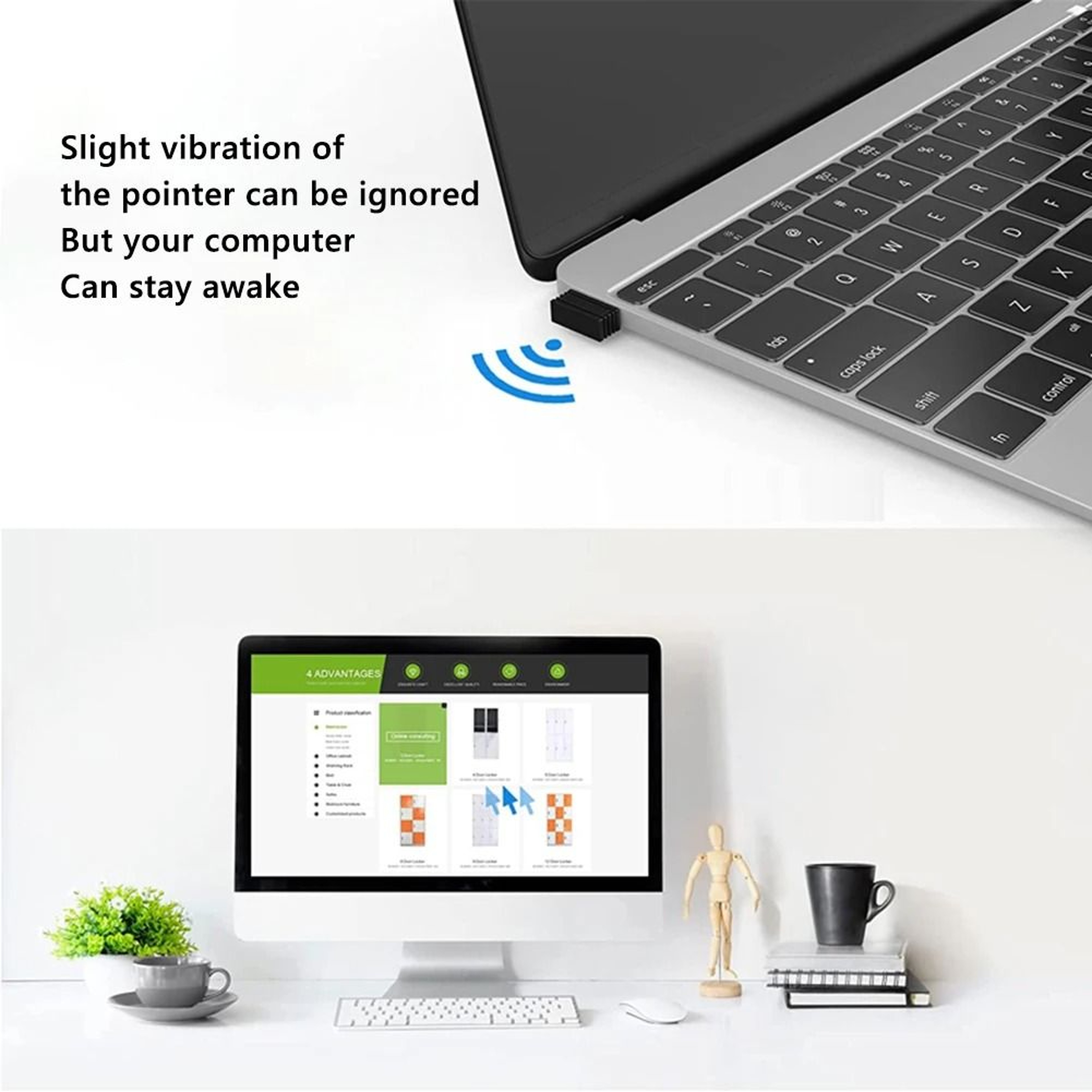 USB Mouse Jiggler Automatic Computer Mover 2