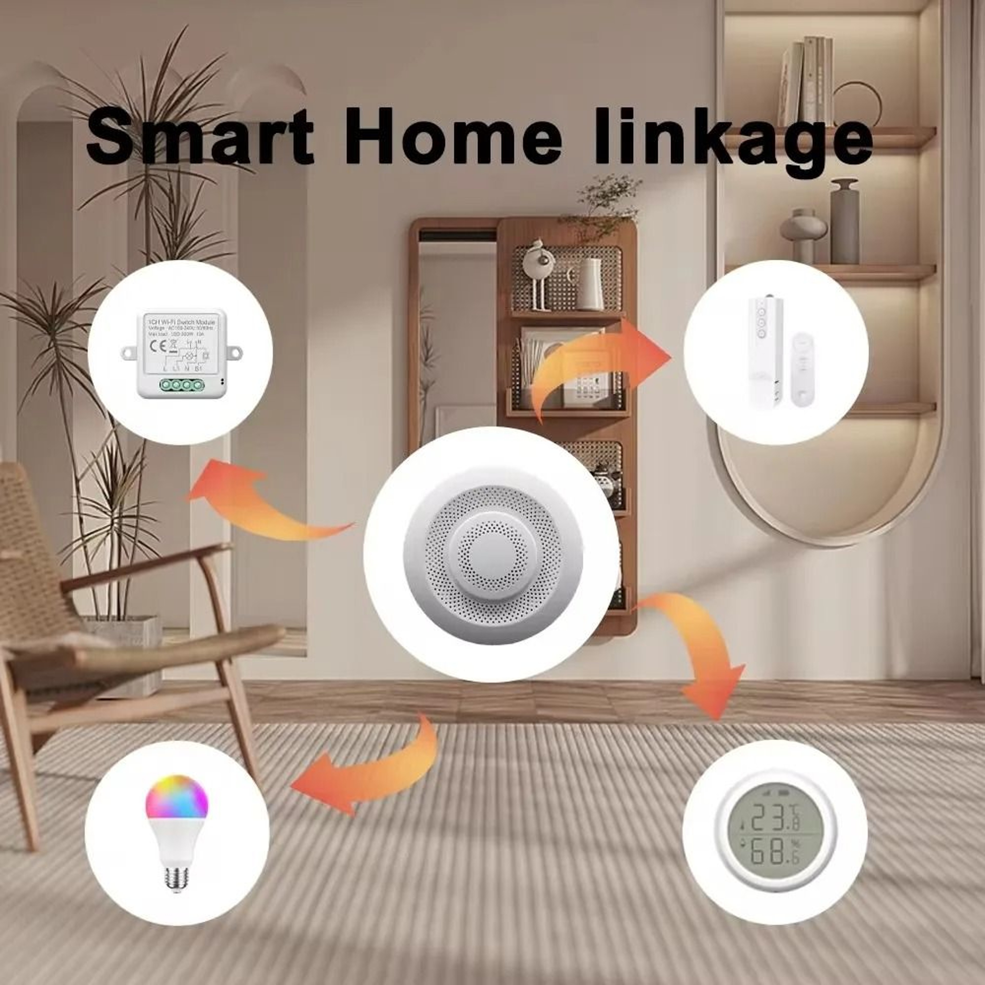 Smart Home Air Quality Monitor With CO2 And Temperature Detection 1