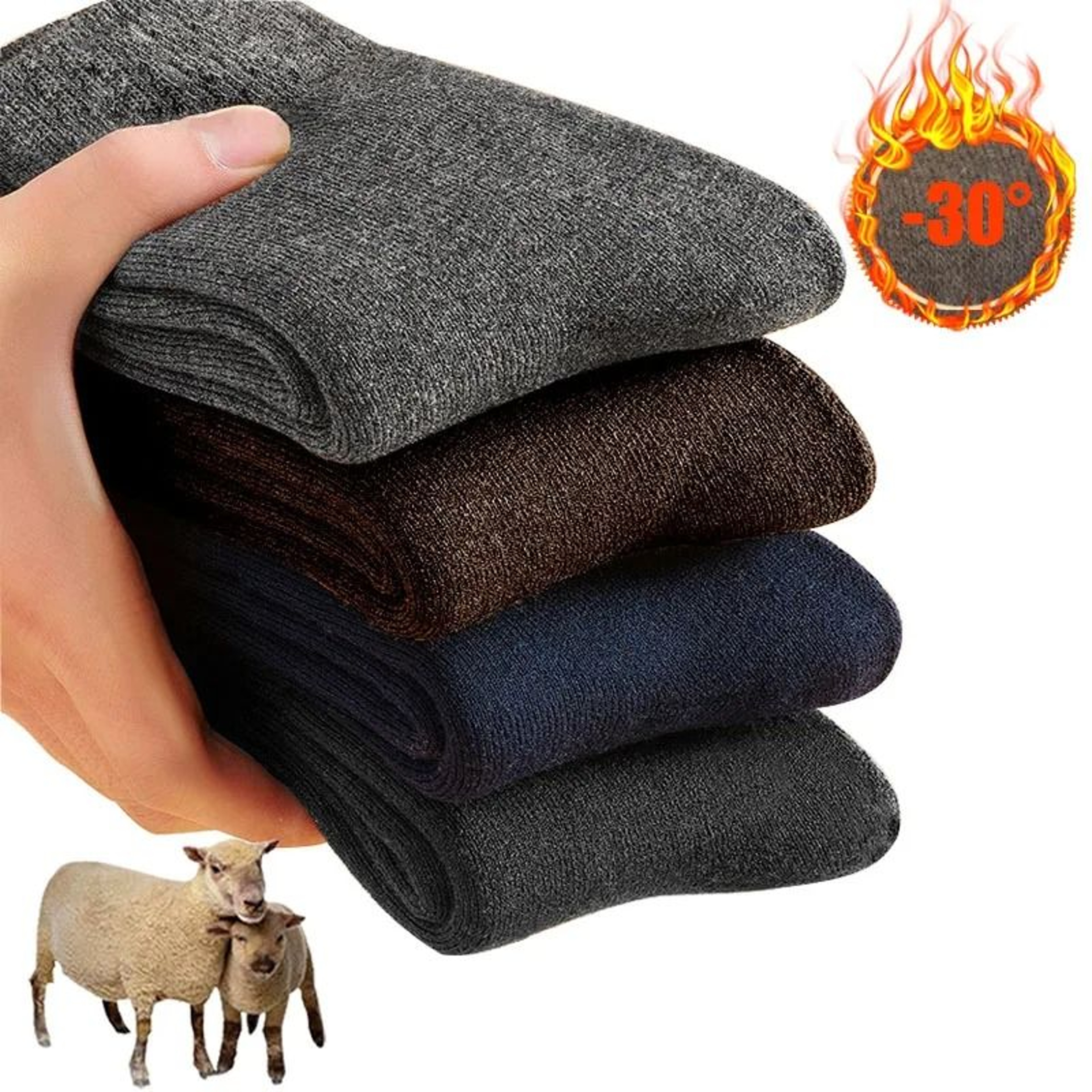 Unisex Winter Wool Thermal Socks For Ultimate Warmth And Comfort 0