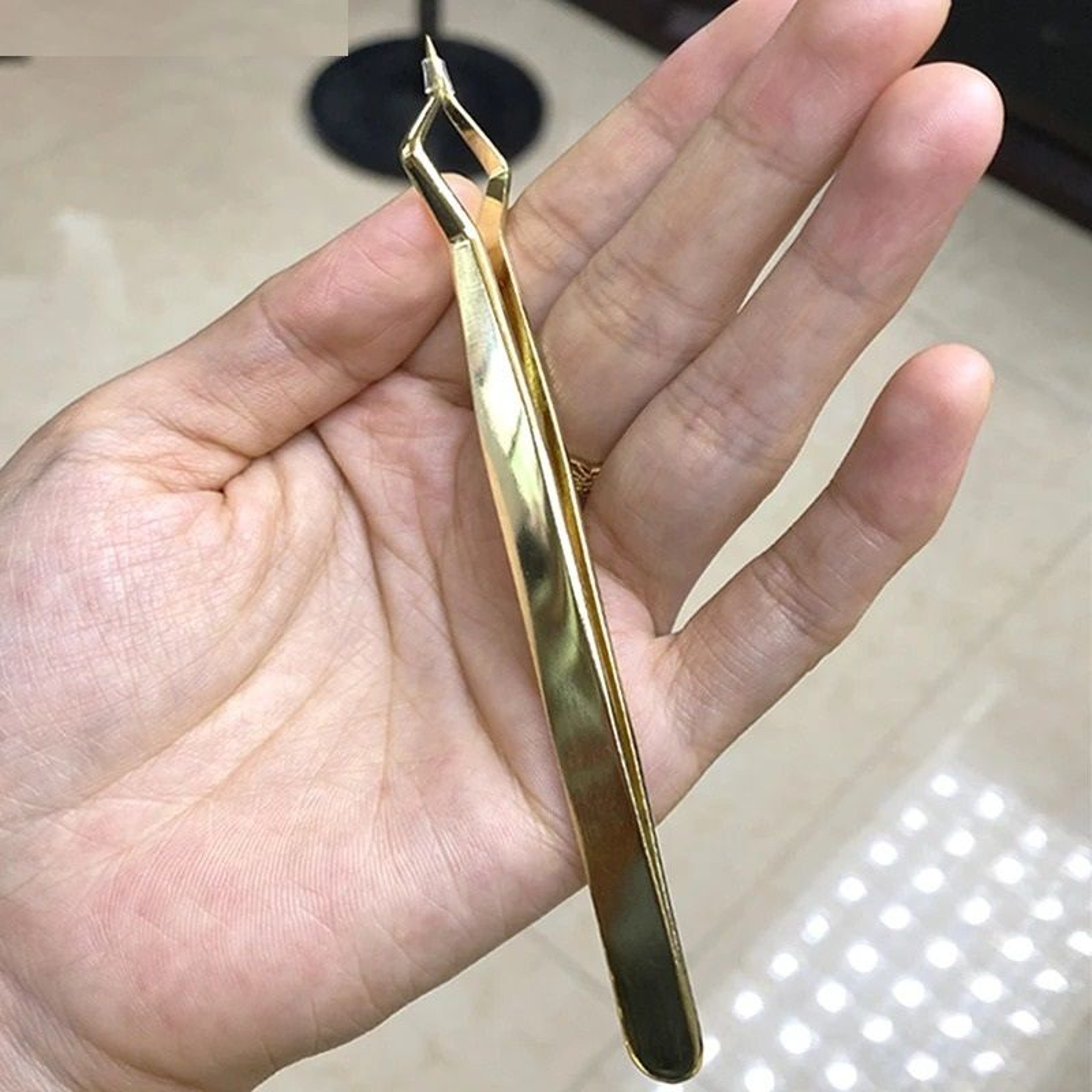 Precision Anti Static Stainless Steel Tweezers For Eyelash And Nail Art 0
