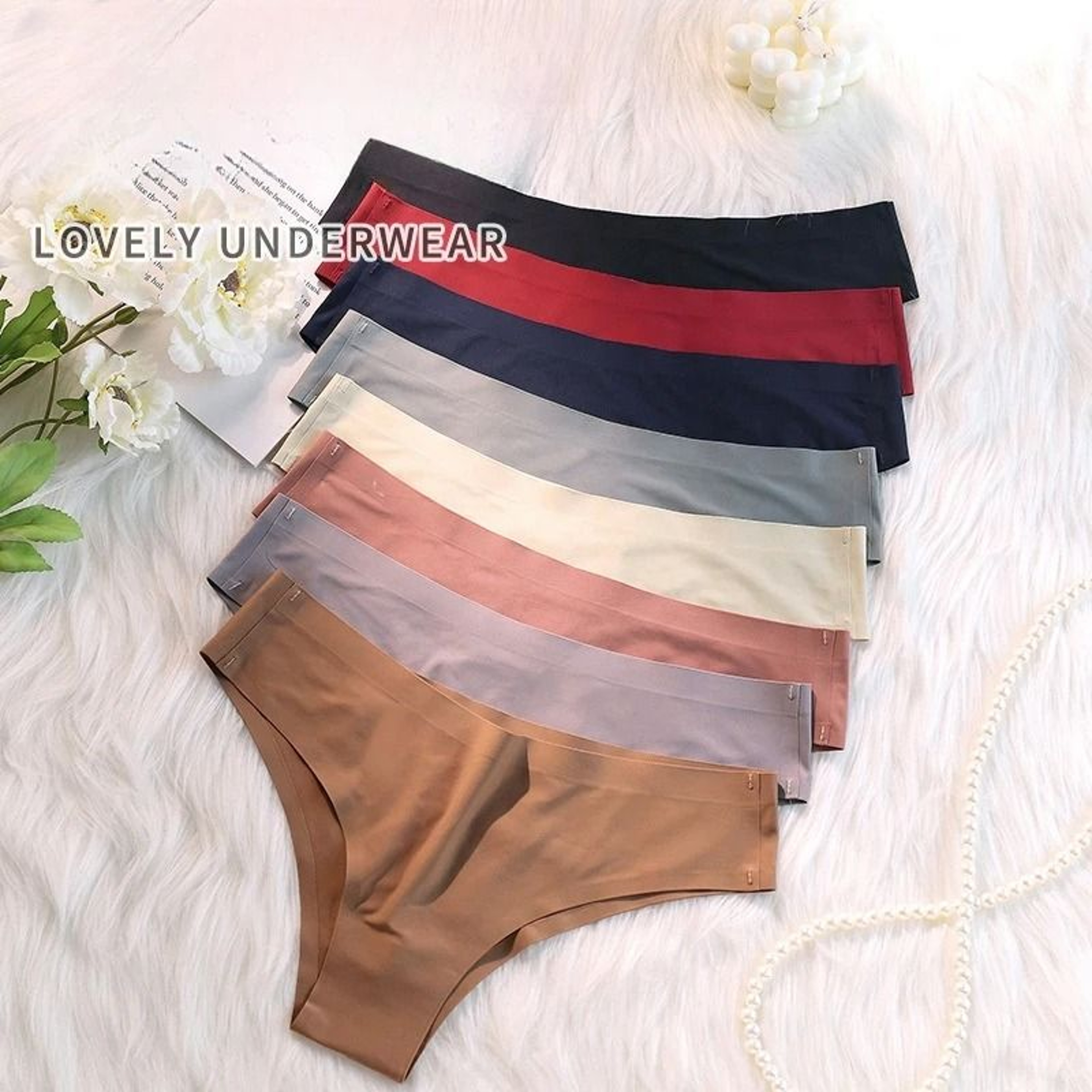 Seamless Ice Silk Panties For Women With Soft Low Waist Fit 3