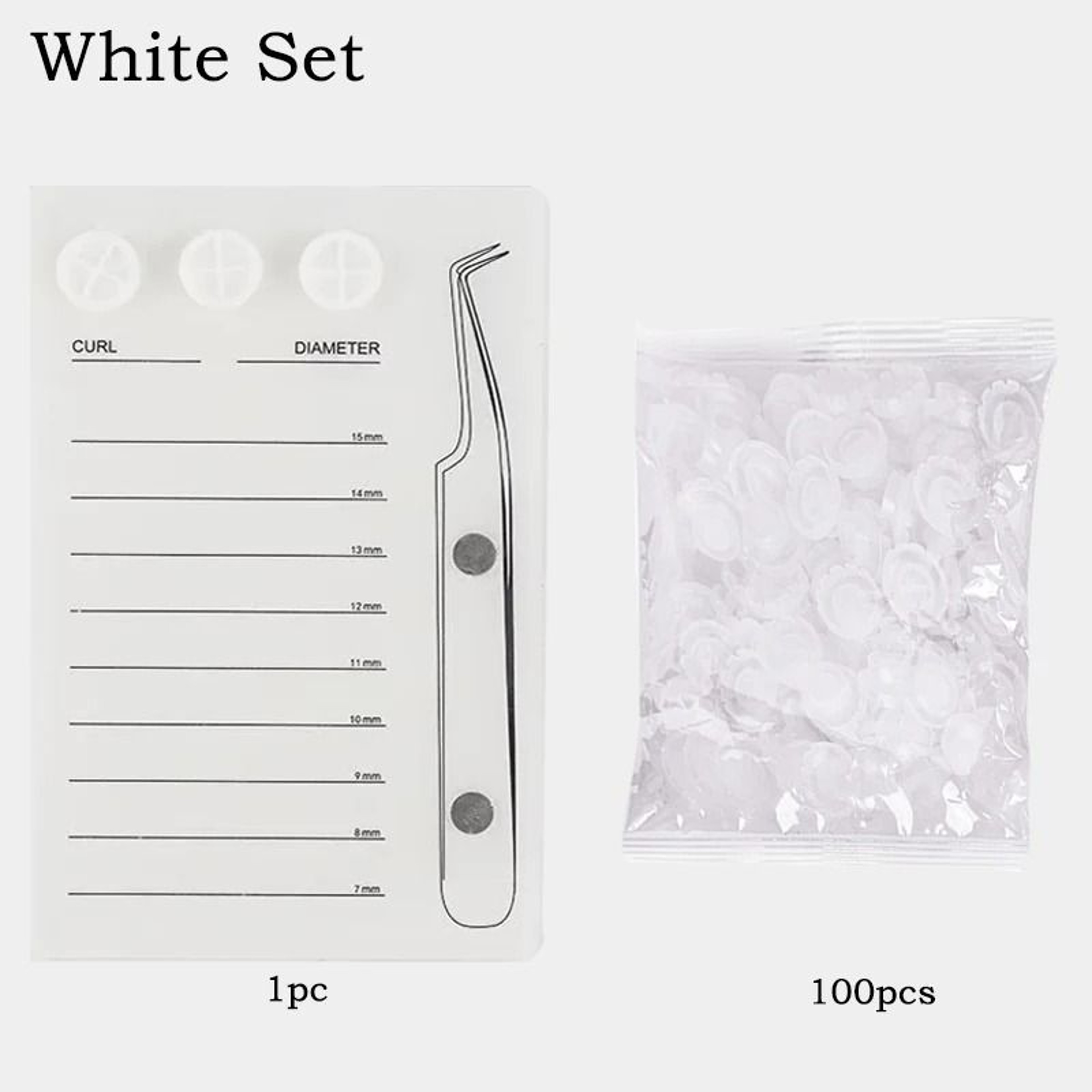 Magnetic Acrylic Eyelash Extension Scale Holder With Glue Pallet Cup 18