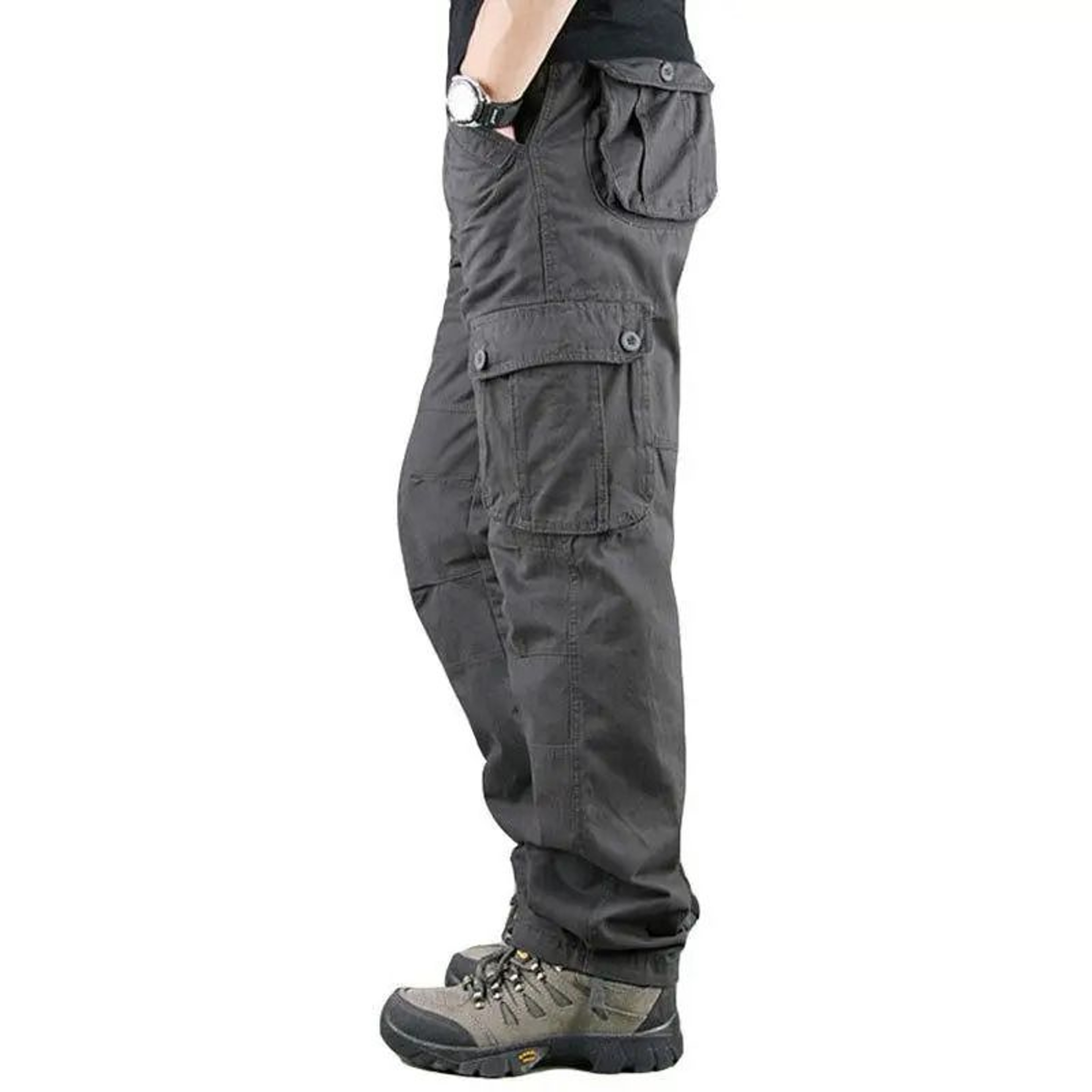 Mens Outdoor Tactical Work Pants With Multi Pockets 4