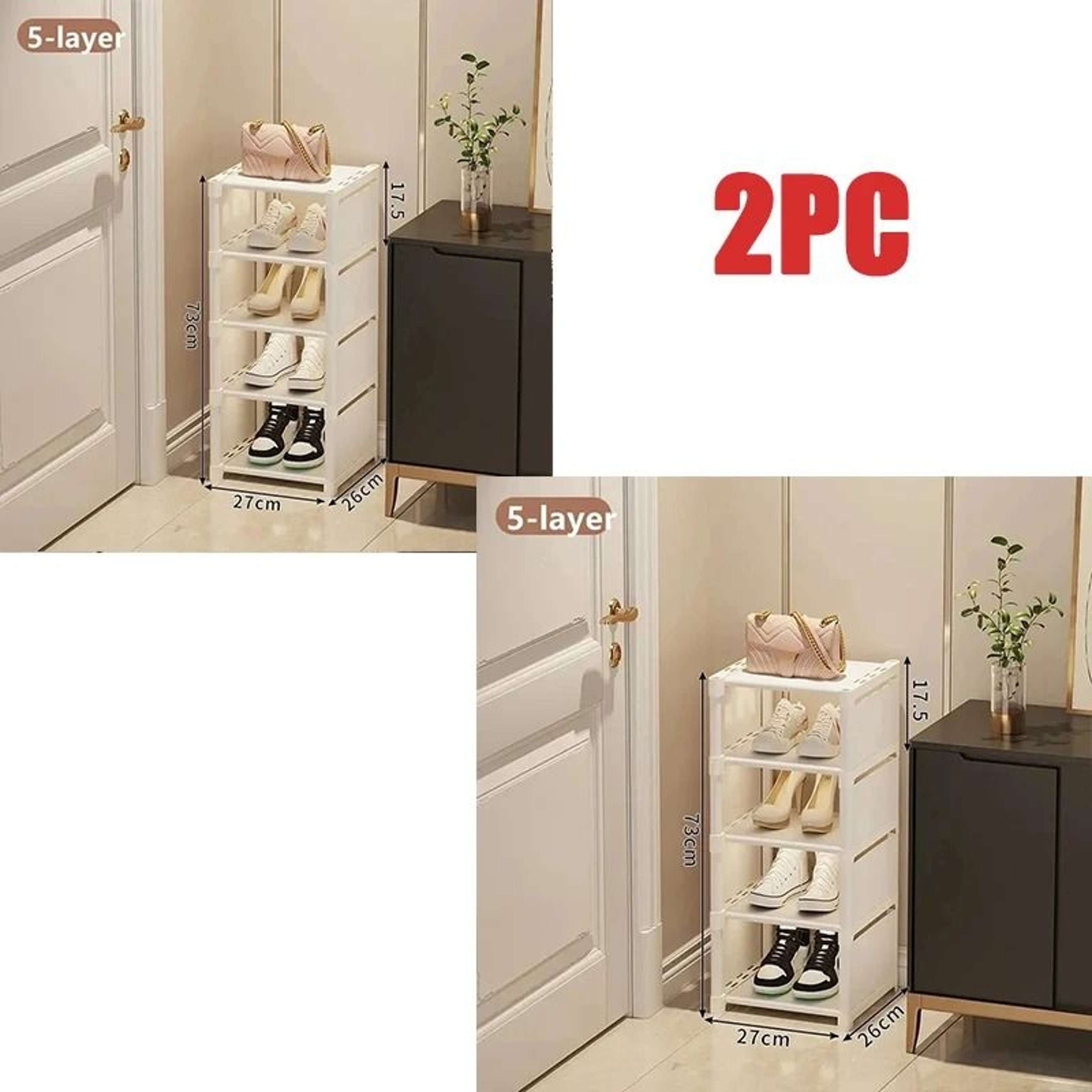 Adjustable Multi Layer Shoe Organizer Rack For Space Saving Storage 11