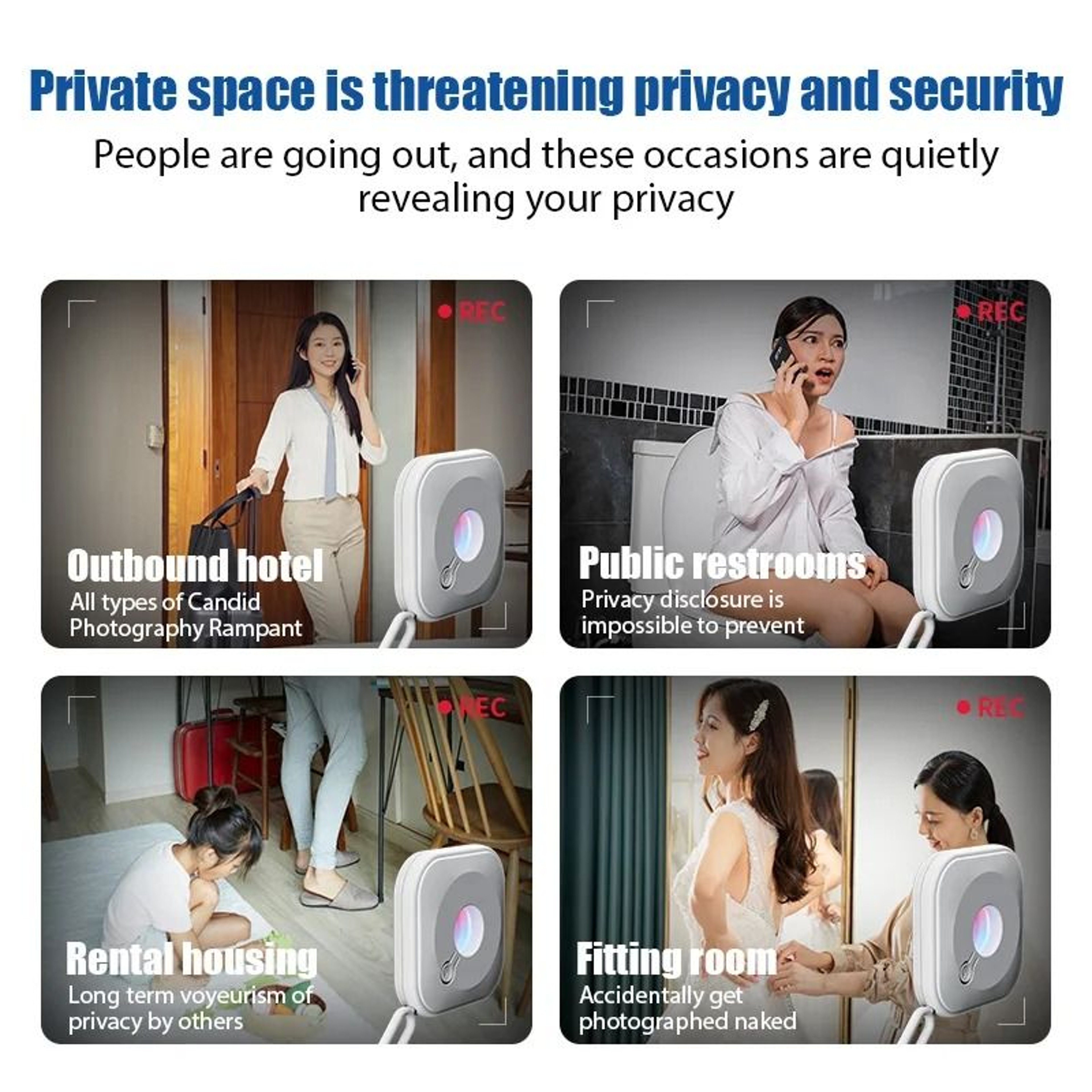 Portable Wireless Anti Spy Detector With Infrared Hidden Camera Finder 5
