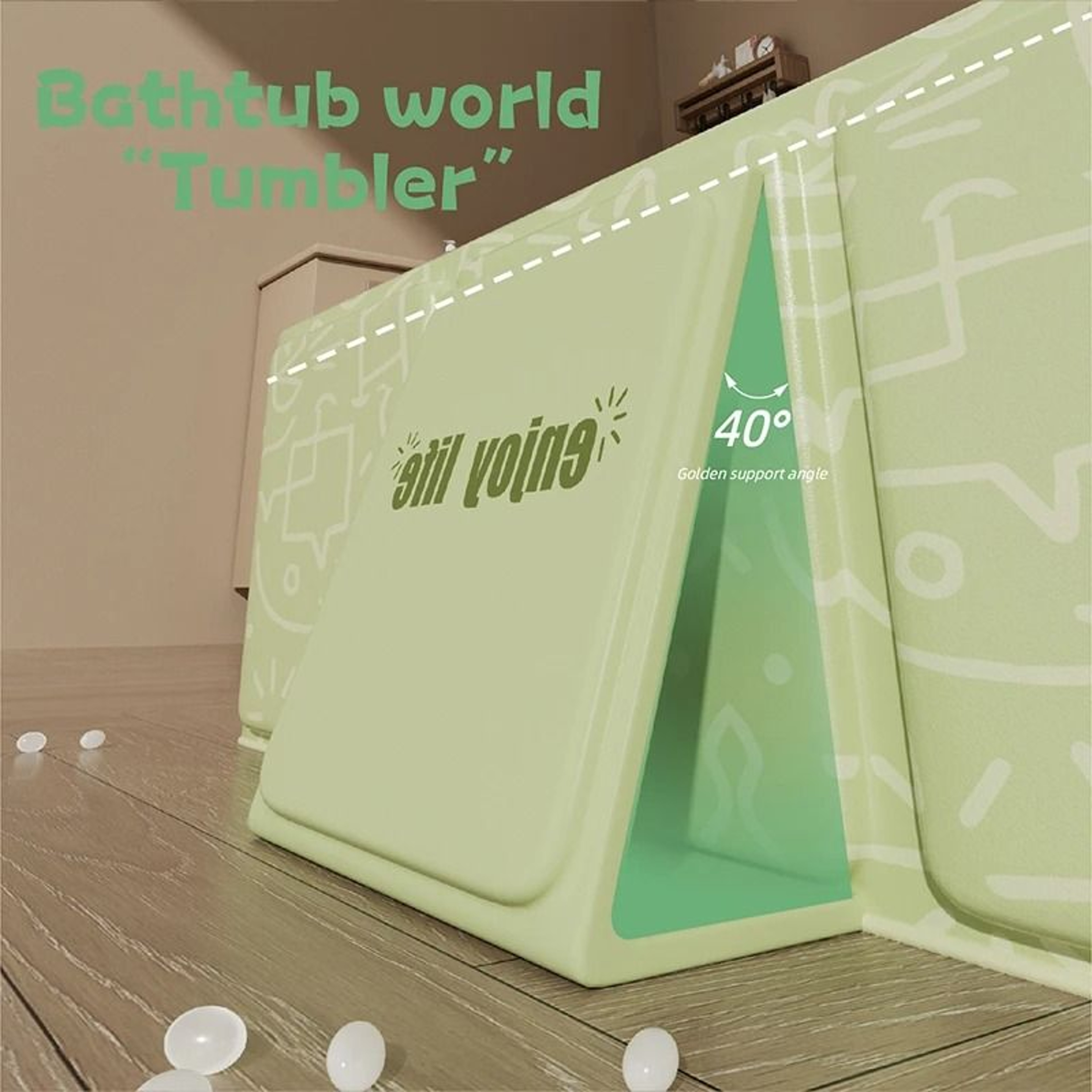 Portable Folding Bathtub For Kids Travel And Home Use 2