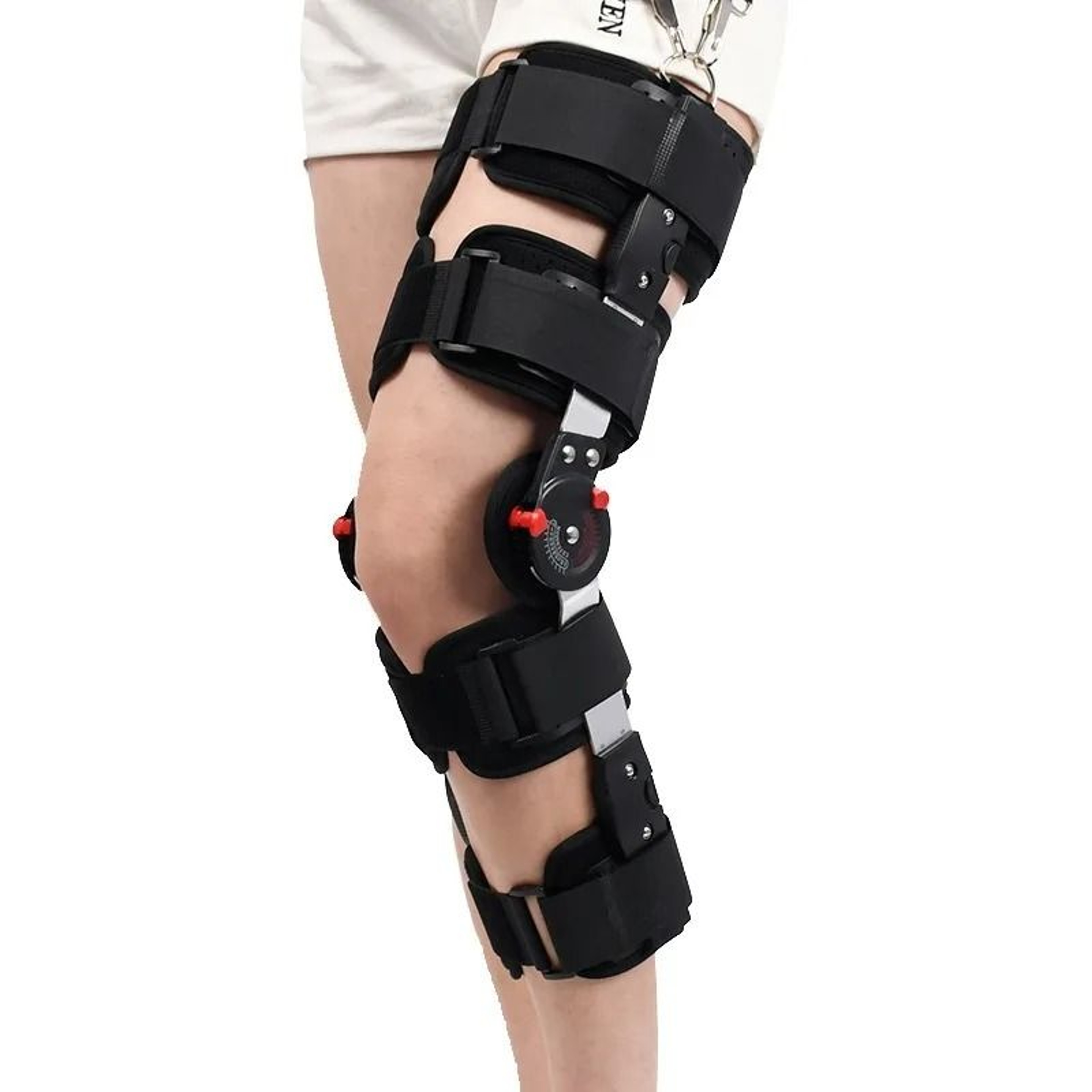 Adjustable Hinged Knee Brace Support For Recovery And Rehabilitation 0