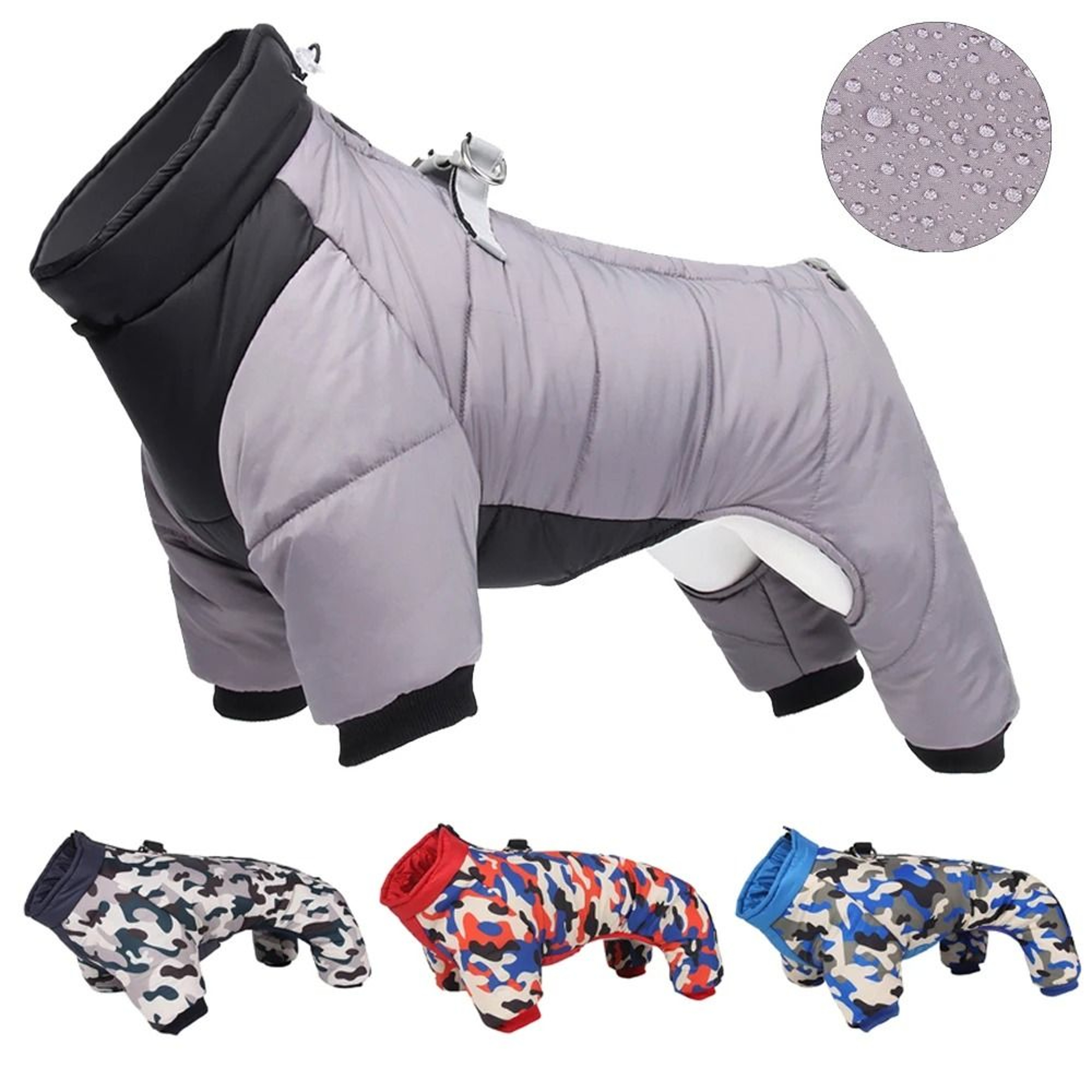 Outdoor Storm Dog Jacket With Reflective Design 0
