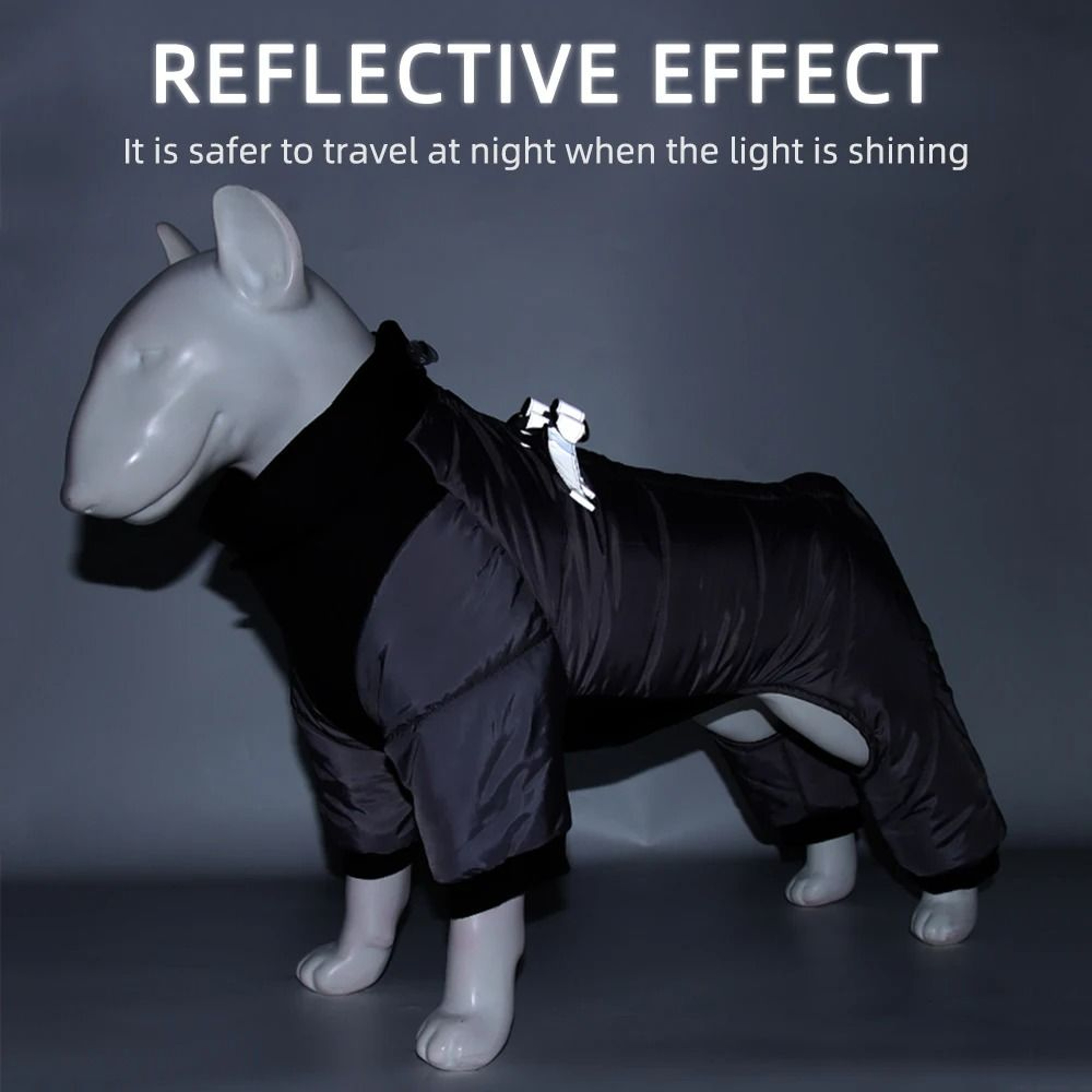 Outdoor Storm Dog Jacket With Reflective Design 4