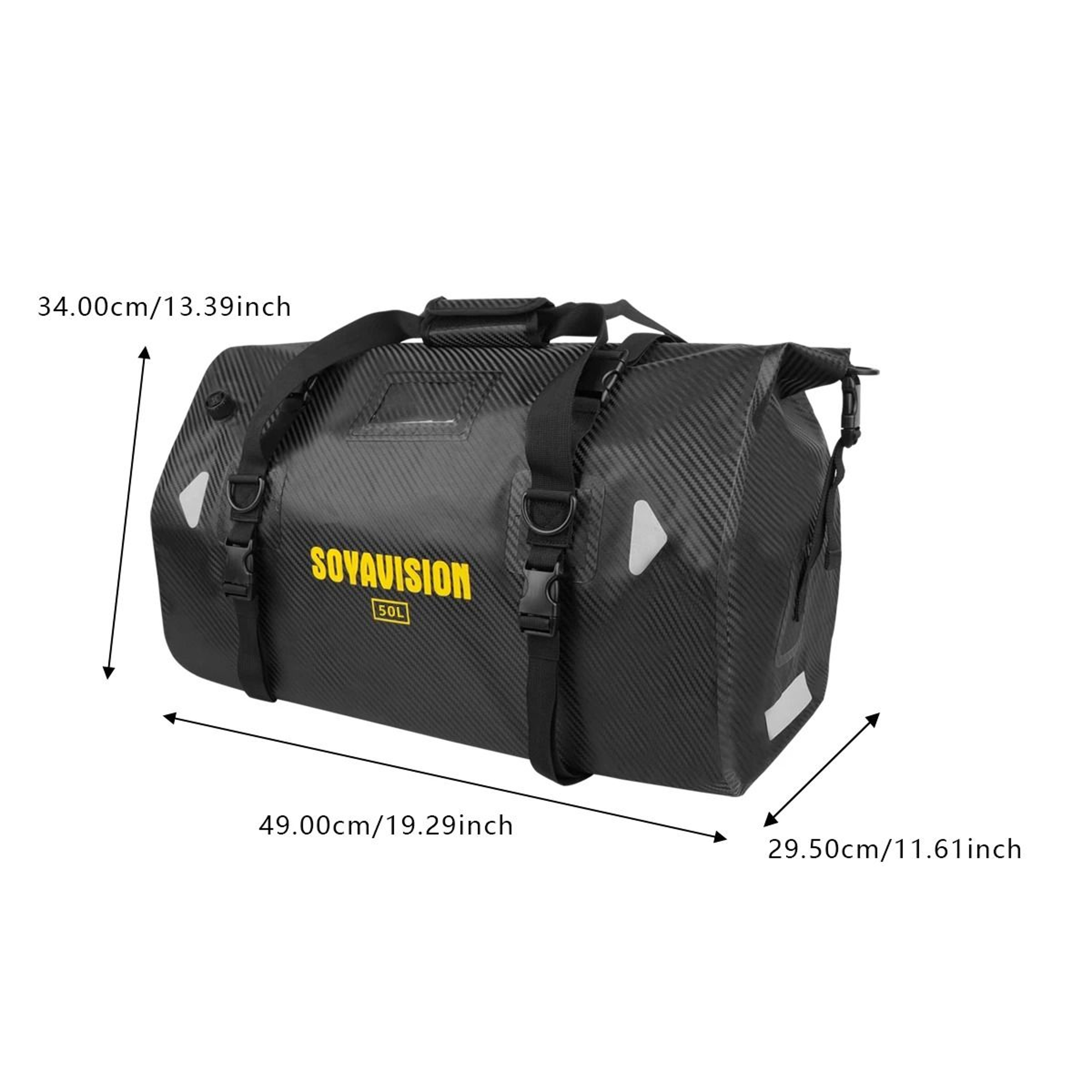 Waterproof Motorcycle Dry Bag With Reflective Design For Outdoor Travel 24