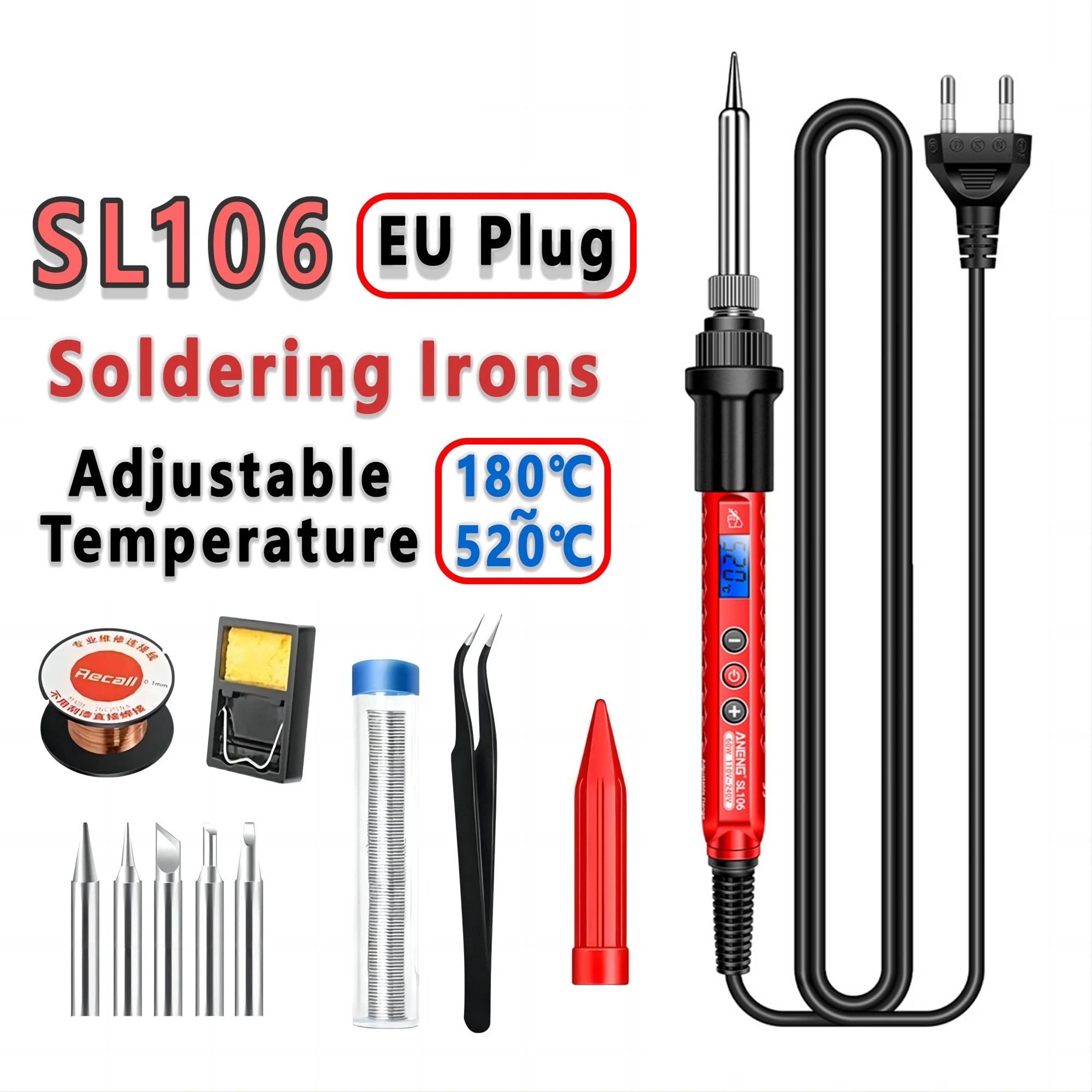 Adjustable Temperature Electric Soldering Iron Kit 11