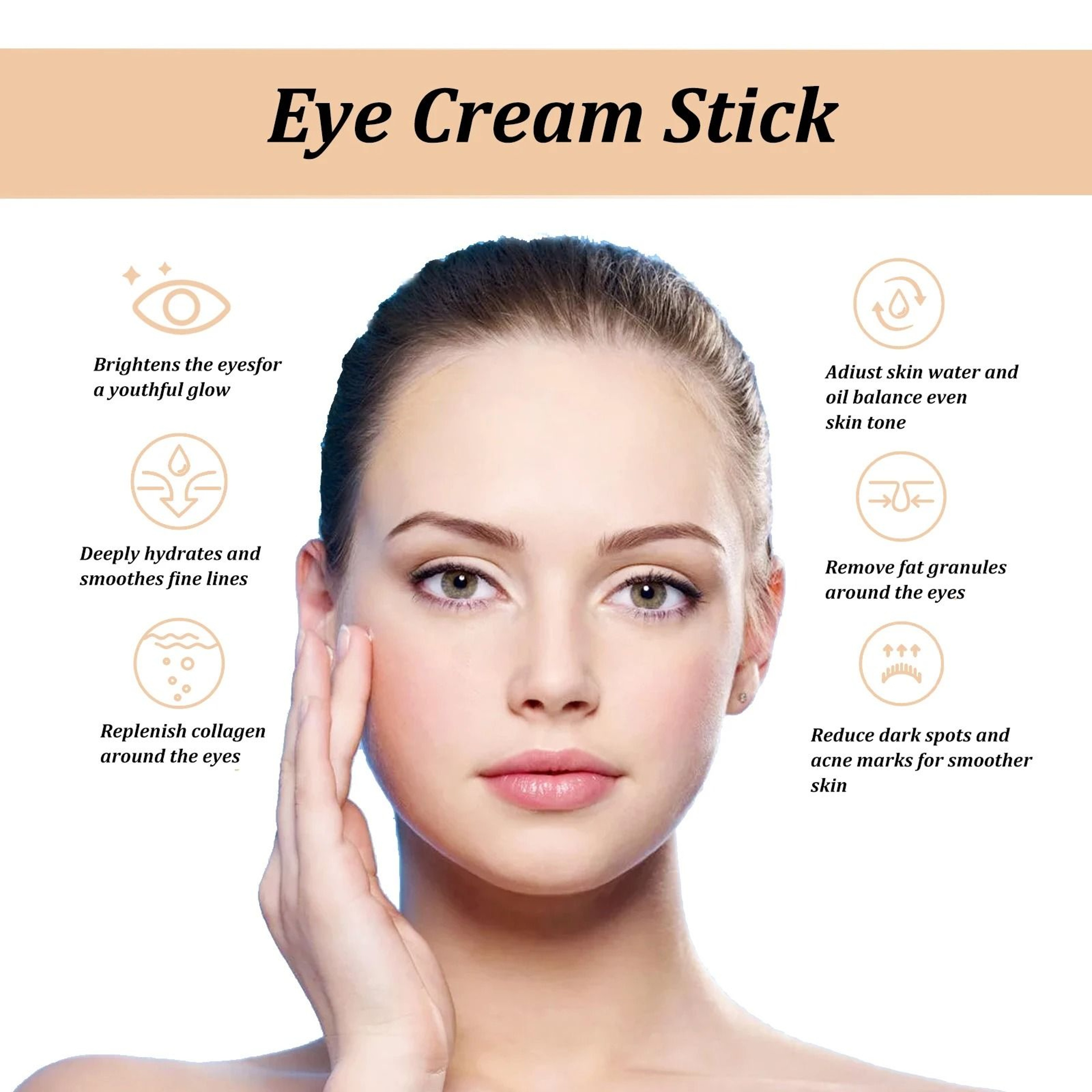 Snail Collagen Eye Cream Stick For Dark Circles And Fine Lines 1