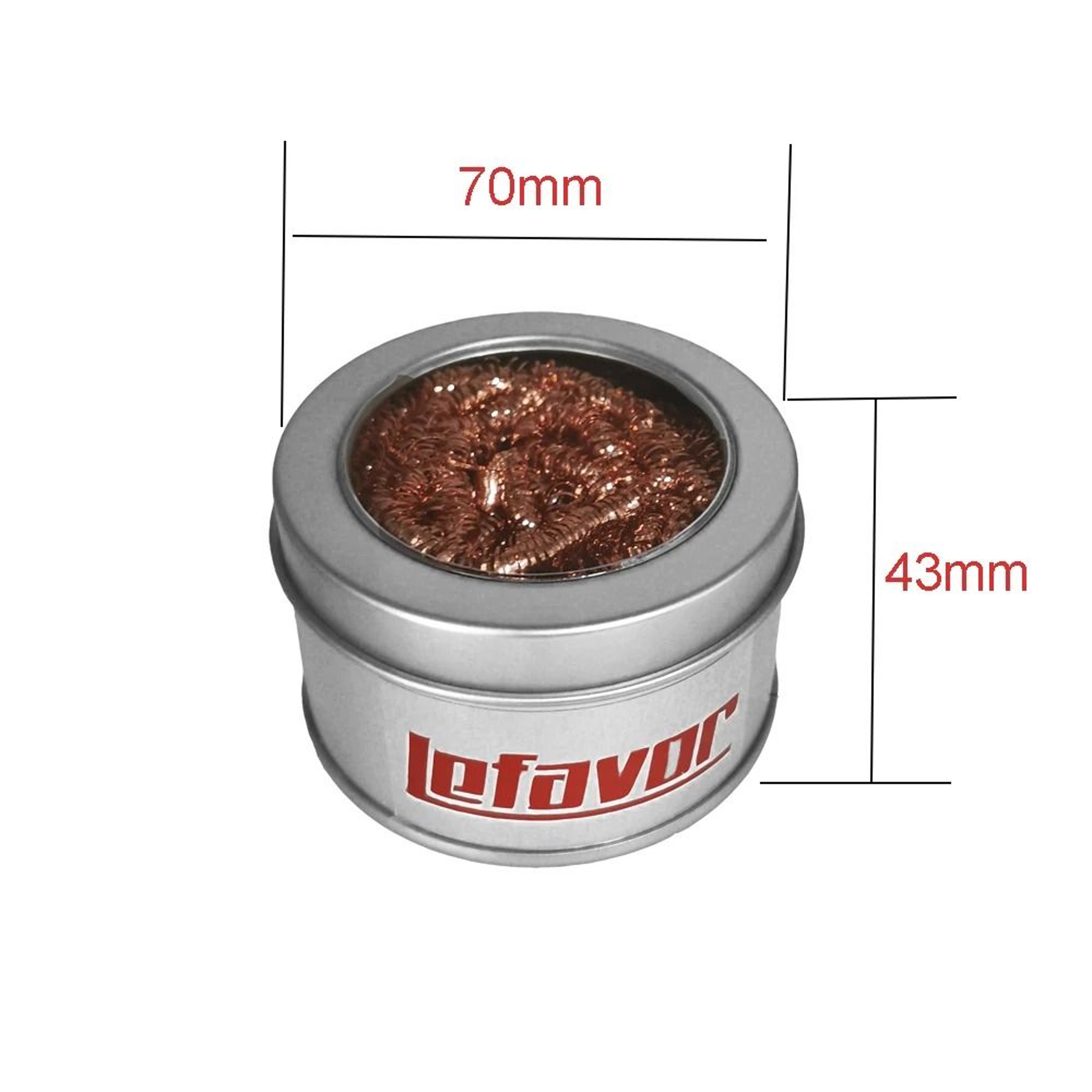 Copper Wire Soldering Iron Tip Cleaner Ball With Metal Holder 2