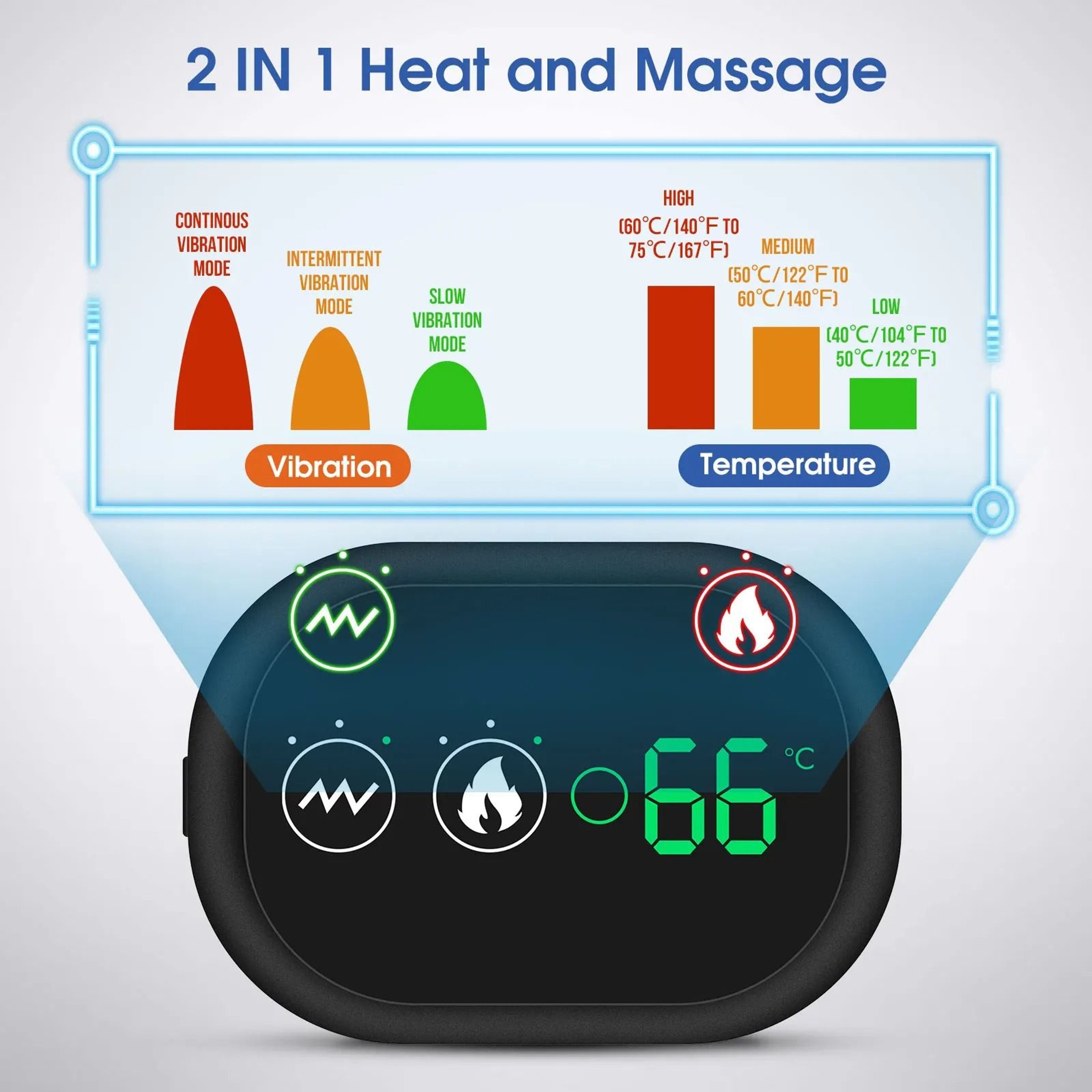 Electric Heated Shoulder And Back Massage Brace 4