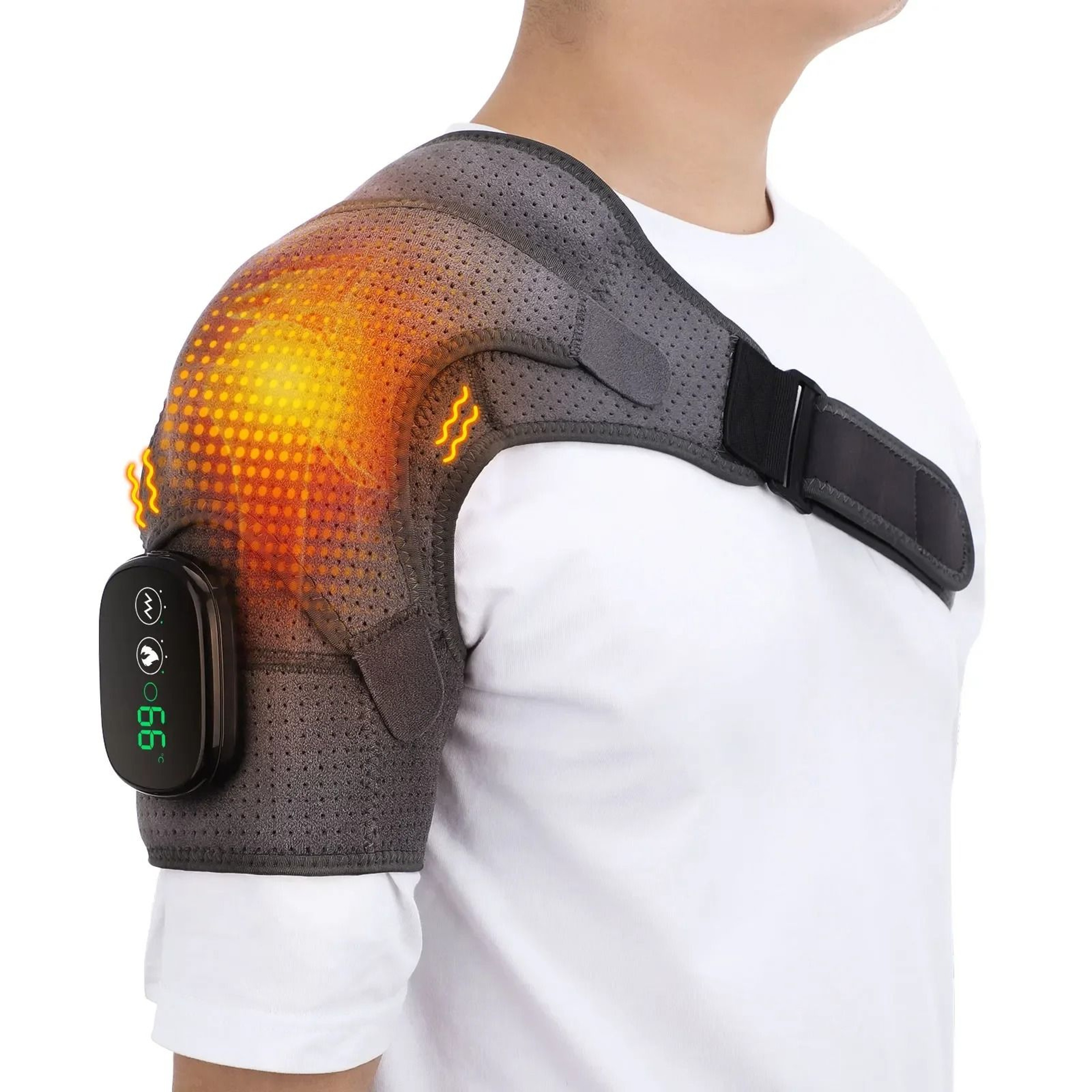 Electric Heated Shoulder And Back Massage Brace 8