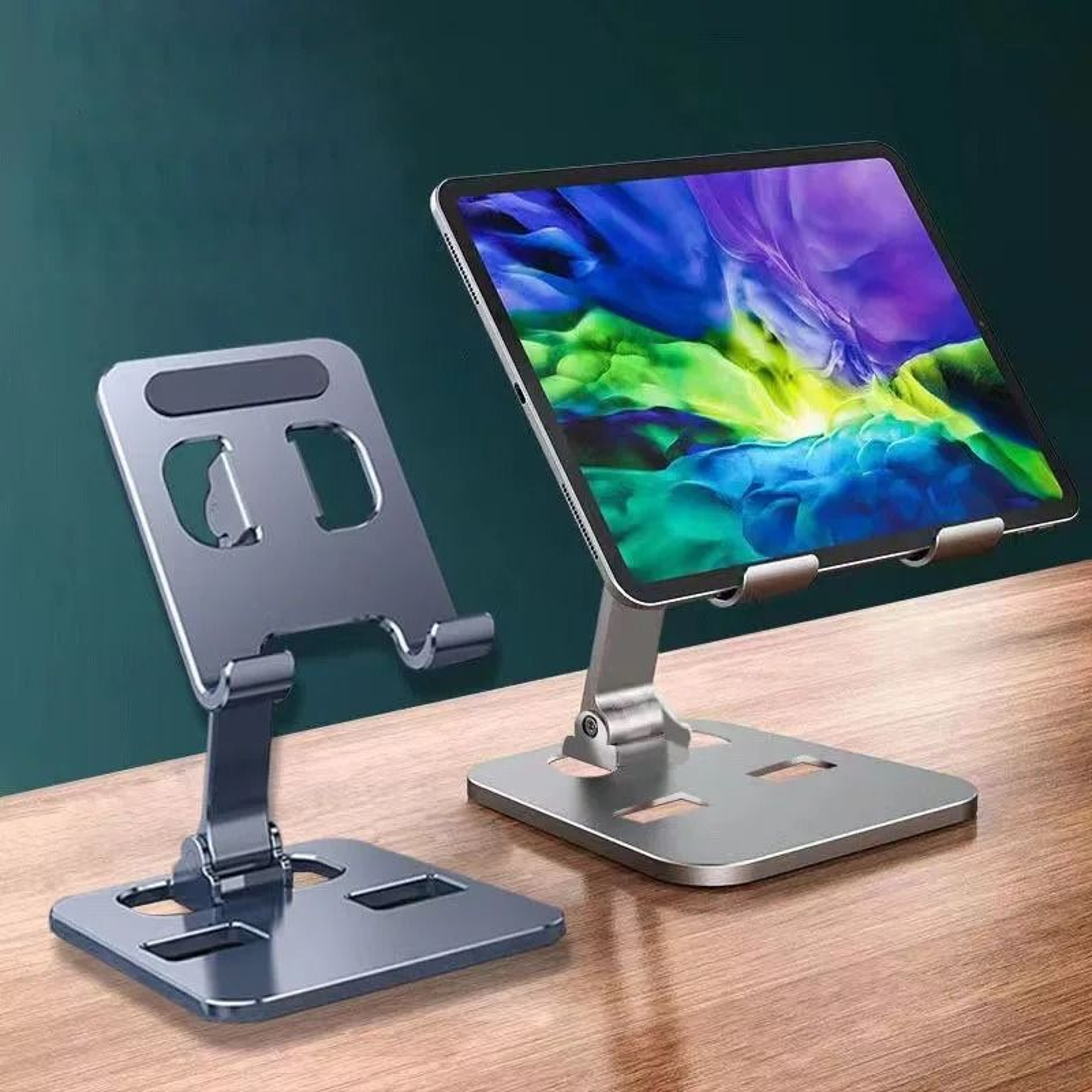 Adjustable Aluminum Alloy Foldable Phone And Tablet Stand 4