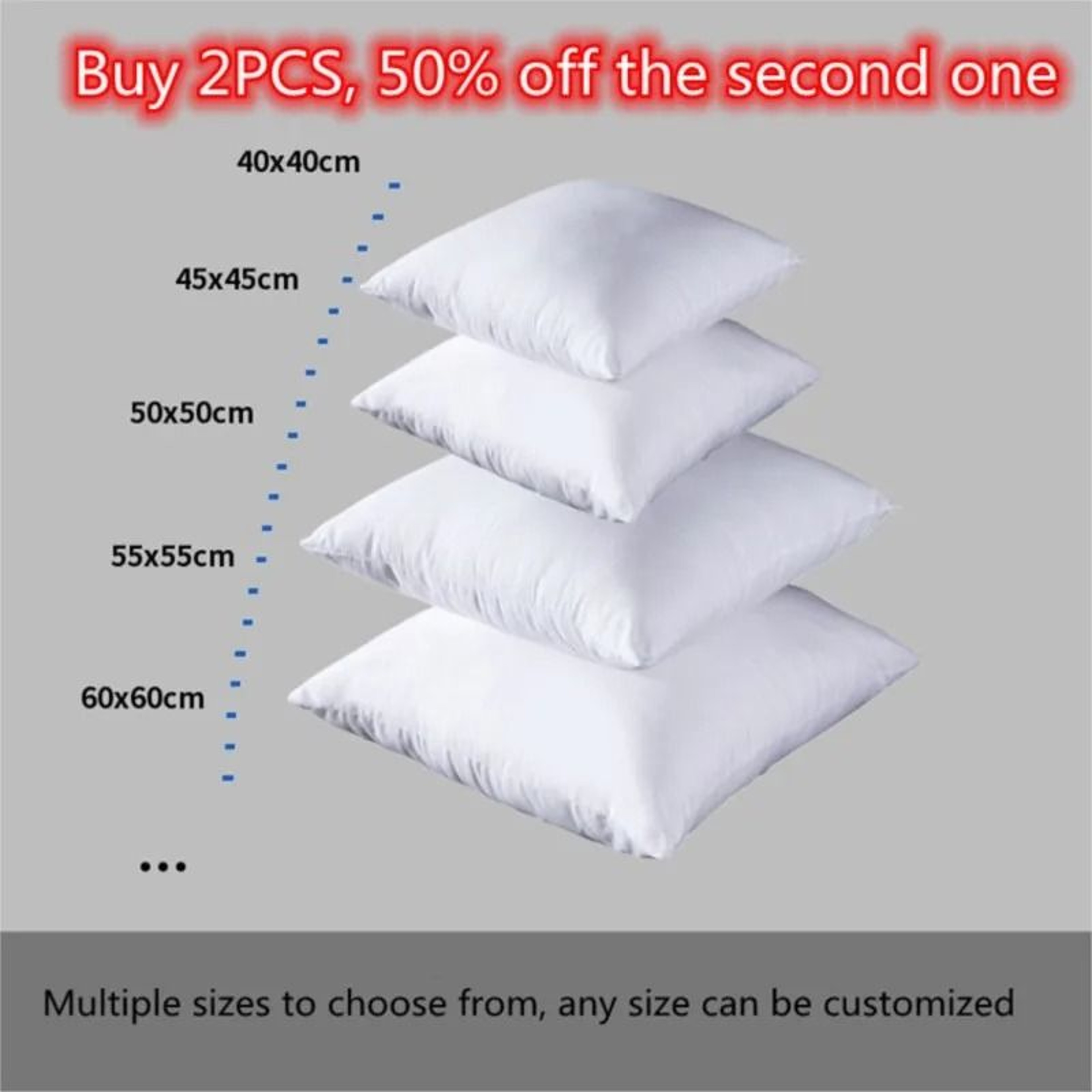 Soft Cotton Bounce Back Pillow Cushion For Home And Car 1