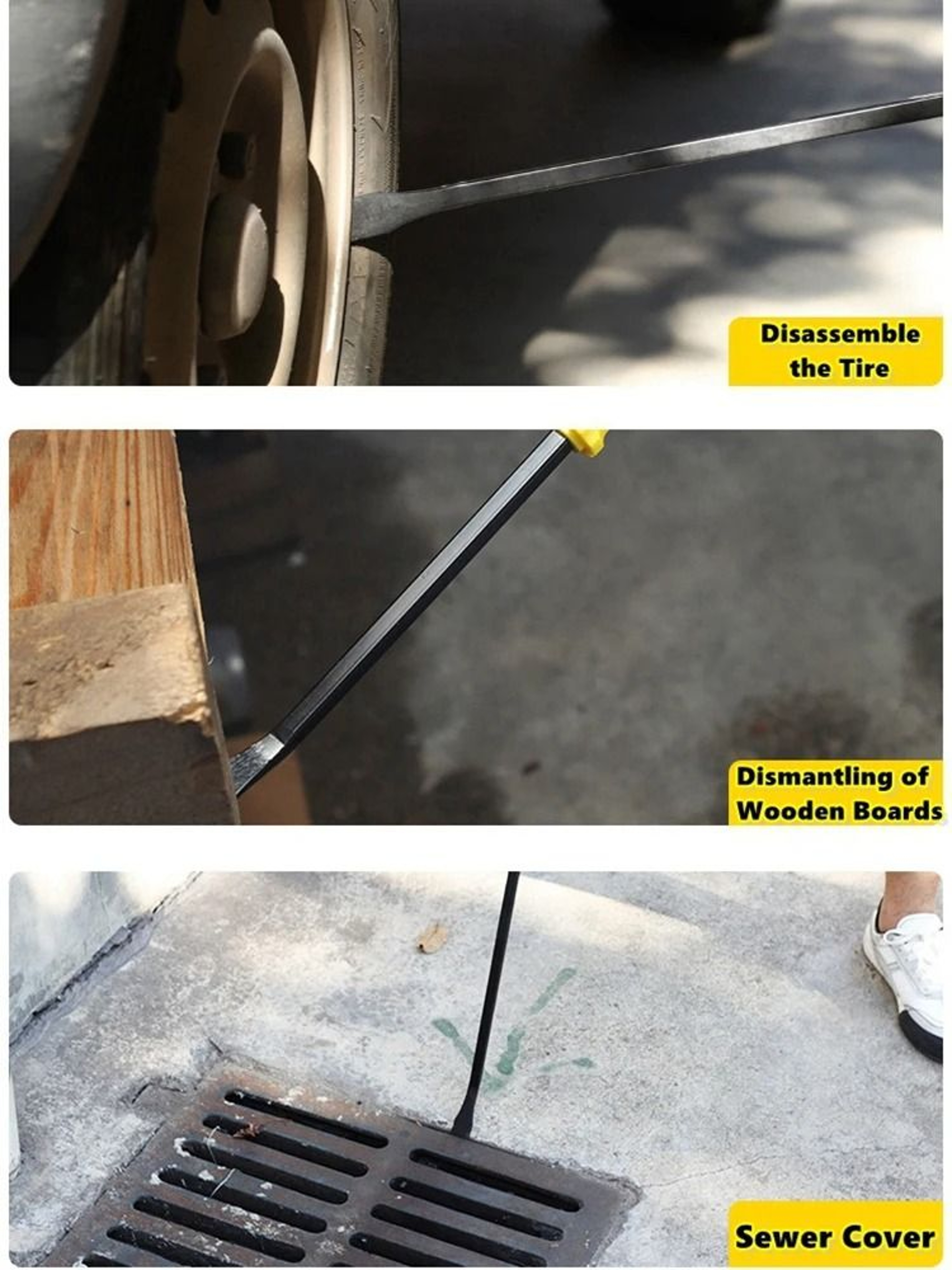 Multi Function Heavy Duty Pry Bar Tool For Tire And Auto Repair 3