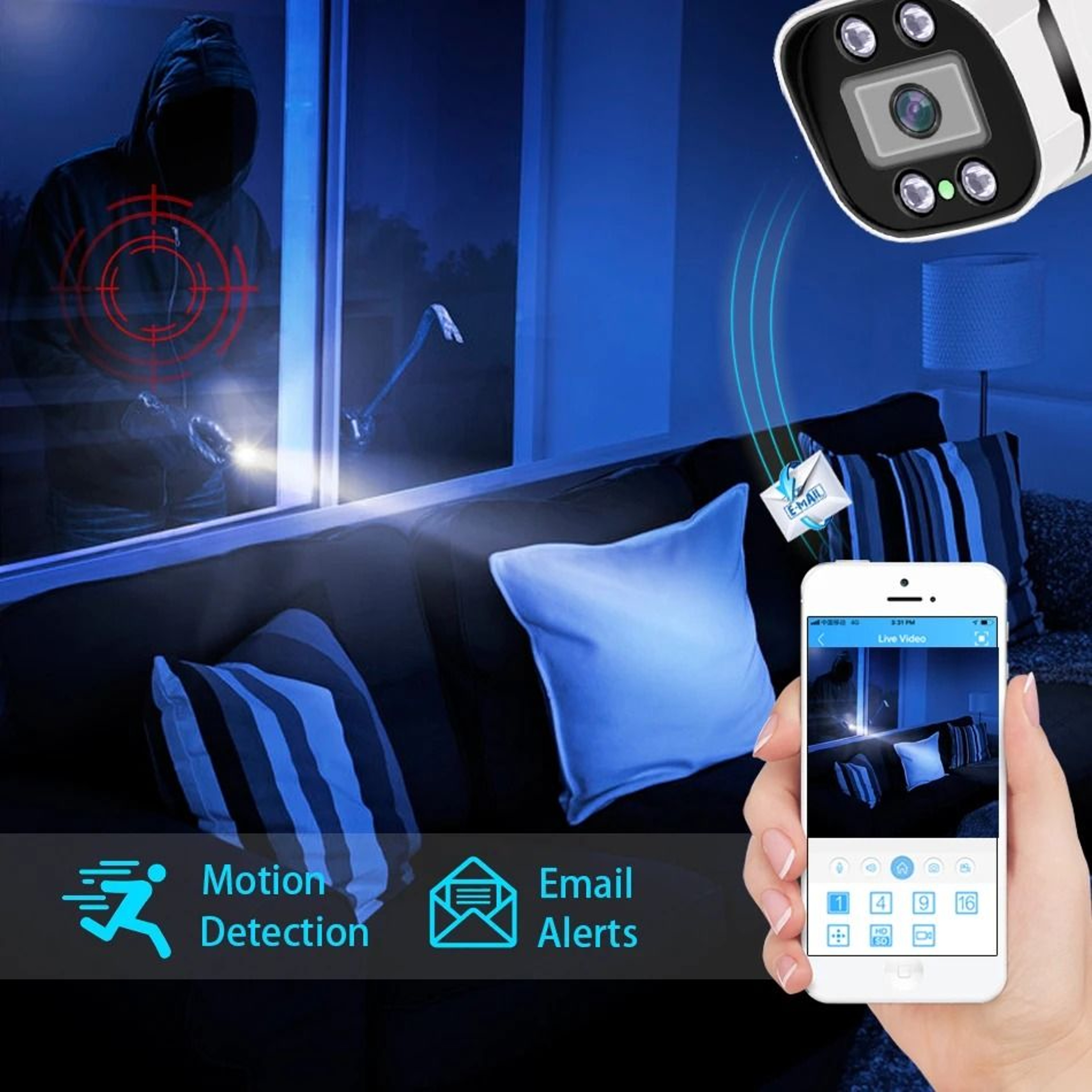 4K Smart POE Security Camera With Night Vision 2