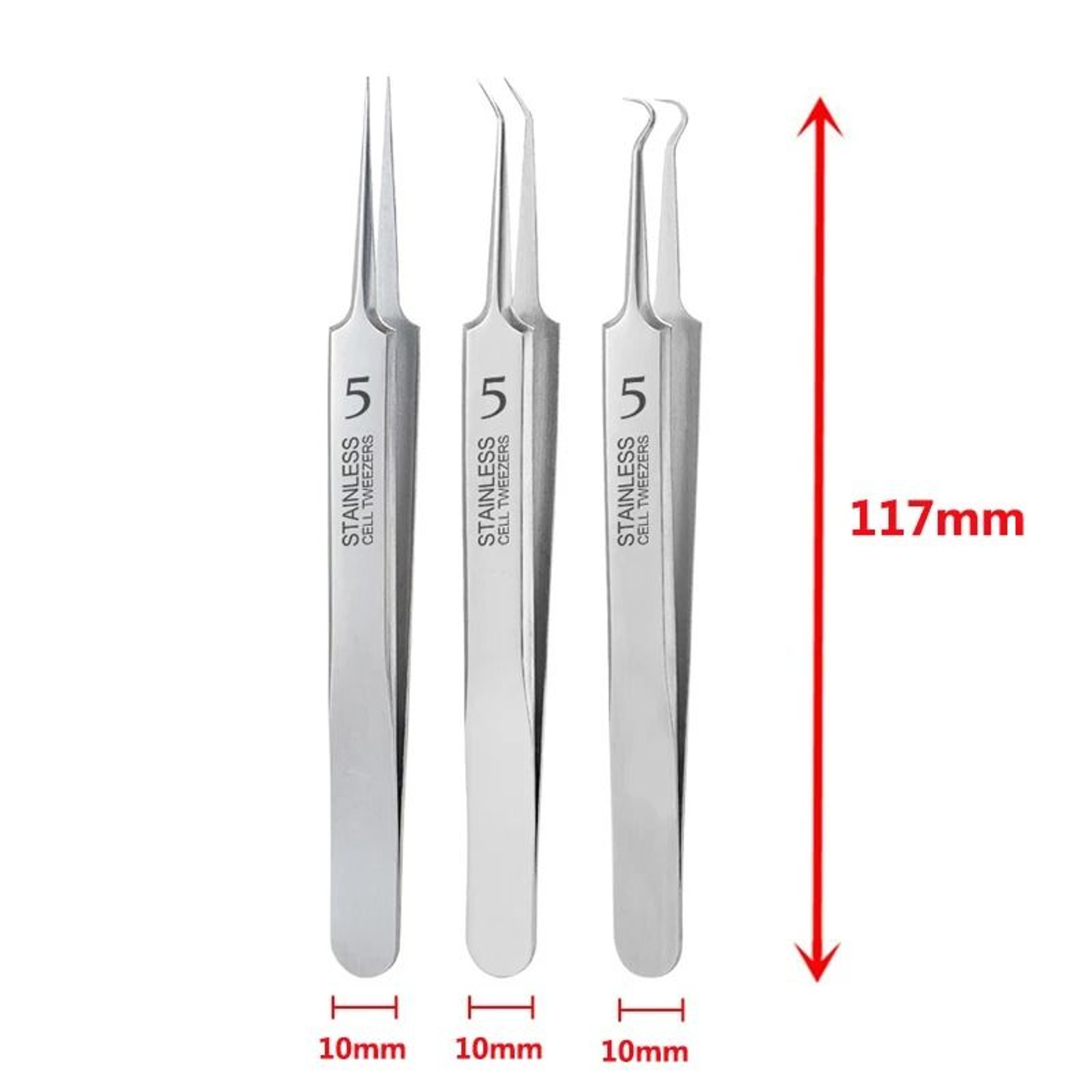 Precision Stainless Steel Blackhead And Acne Removal Tweezers 6